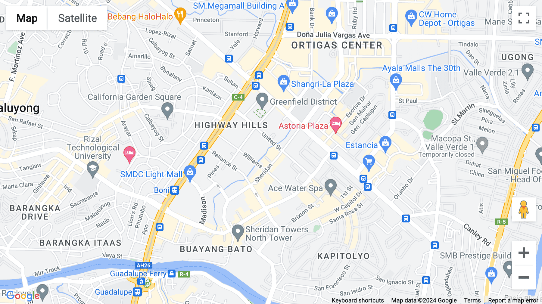 Click for interative map of 11th Floor South Building, Sheridan 1 Tower, Sheridan Street, Mandaluyong City, Mandaluyong