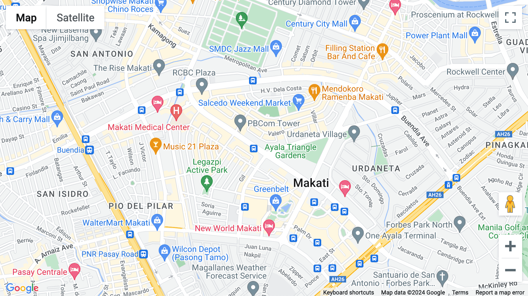 Click for interative map of 11F Insular Life Building, Ayala Avenue corner Paseo De Roxas, Makati