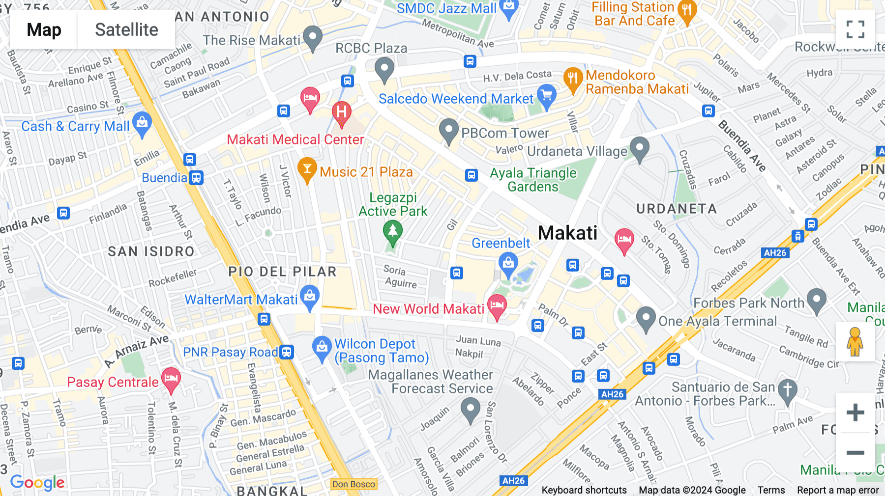 Click for interative map of LG, 111 Paseo de Roxas, Legaspi Village, Makati