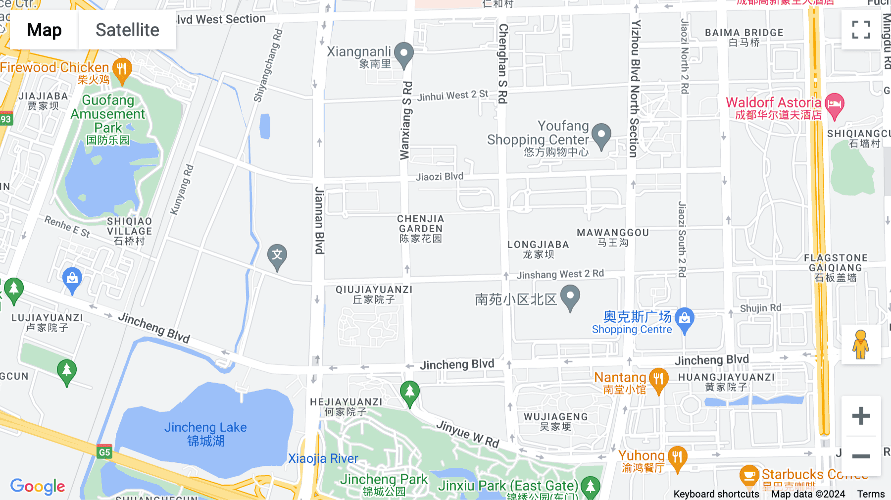 Click for interative map of WeWork Junson International Center, Wan Xiang Nan Lu, Chengdu, Chengdu