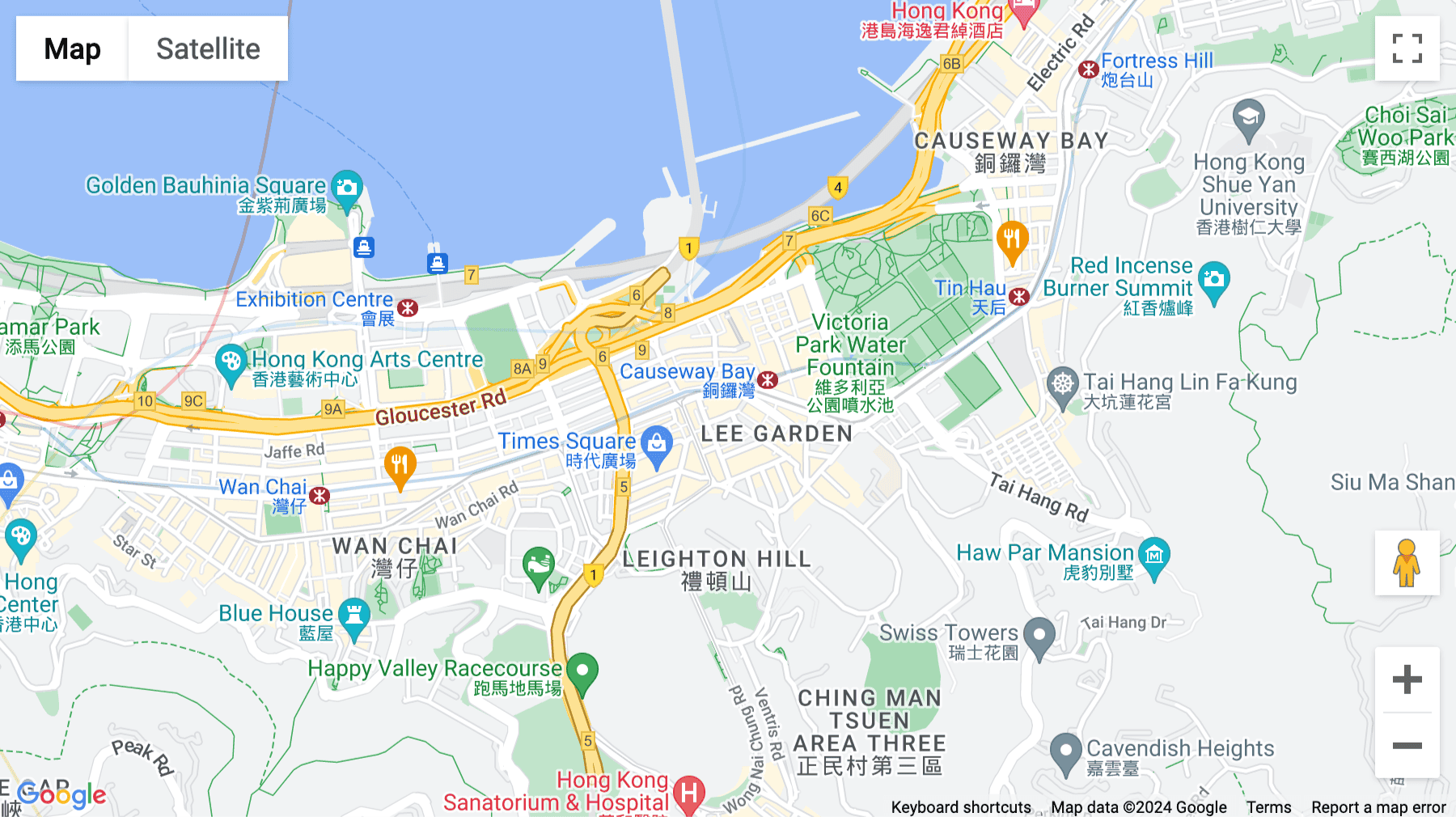 Click for interative map of 31 & 32/F Hysan Place, 500 Hennessy Road, Hong Kong
