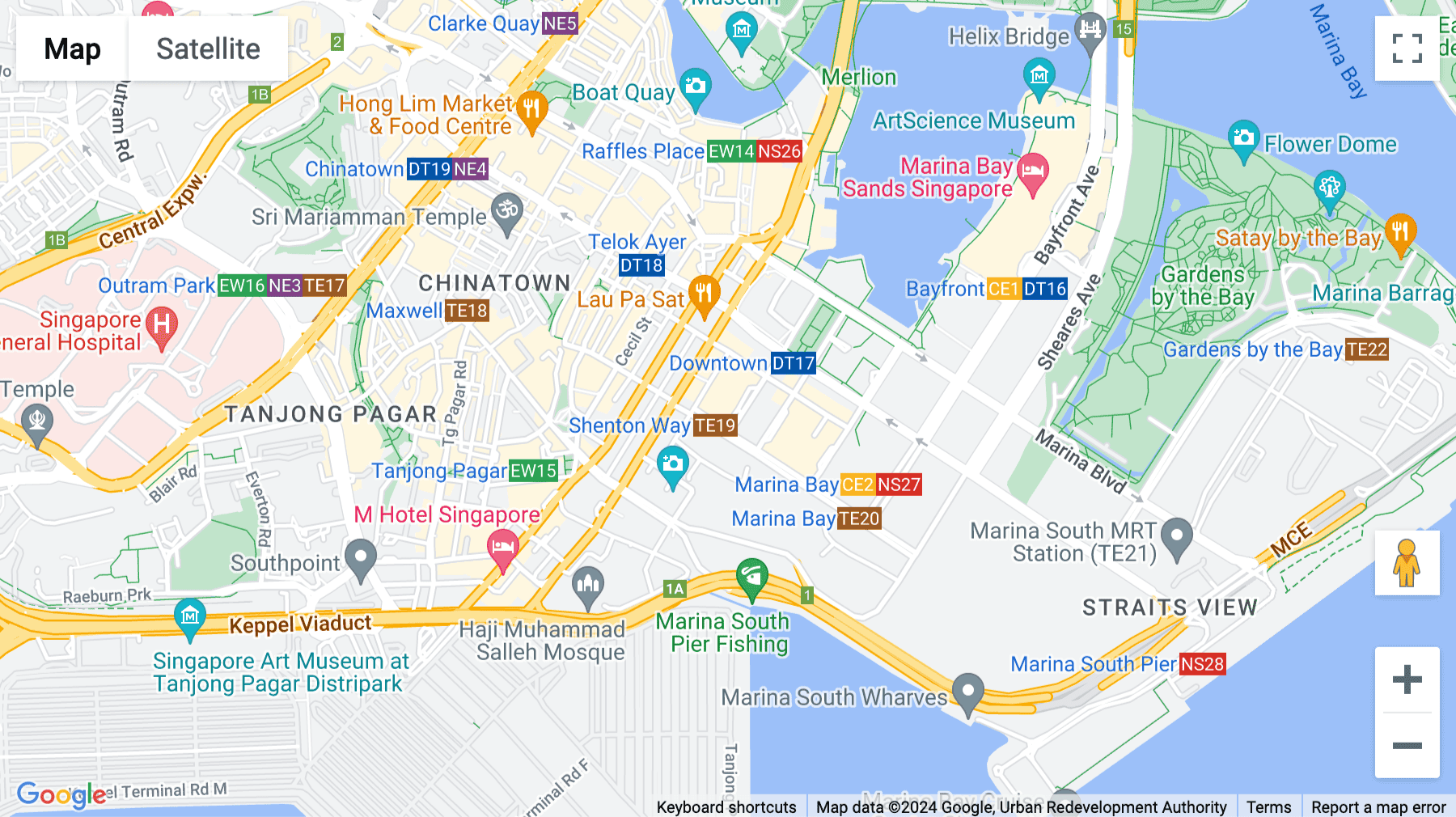 Click for interative map of Asia Square Tower 2, 12 Marina View, Marina Bay, Singapore