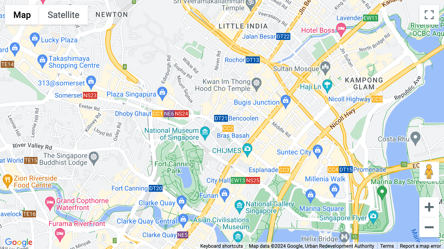 Click for interative map of 51 Bras Basah Rd, Singapore