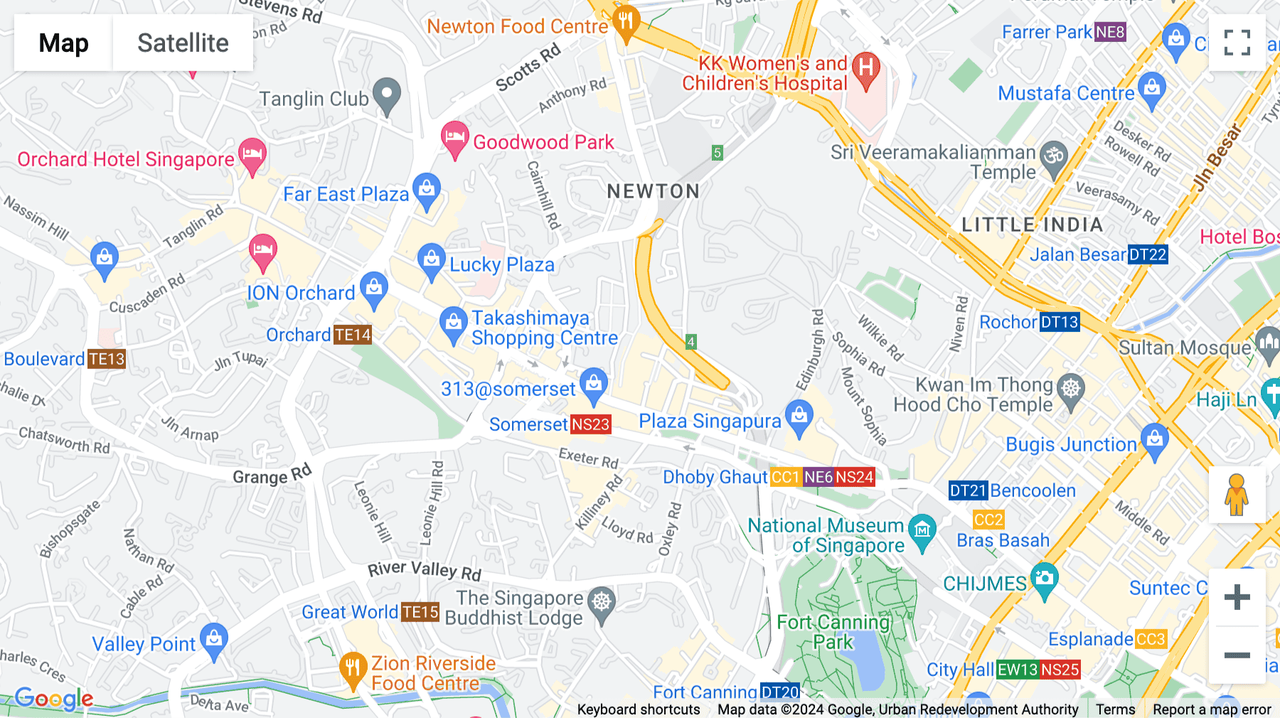 Click for interative map of The Centrepoint, Levels 4, 6, 176 Orchard Road, Singapore
