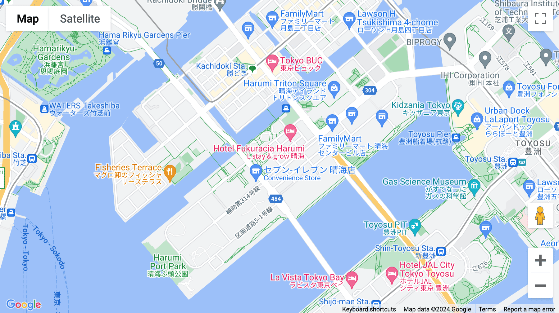 Click for interative map of Harumi 3-10-1, Harumi, Chuo-ku, Tokyo, Tokyo