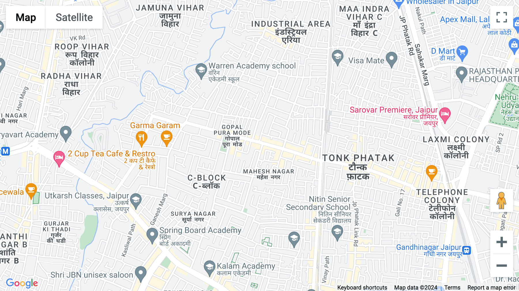 Click for interative map of 147, Mahaveer Nagar 1st, 80 Feet Road, Durgapura, Jaipur, Jaipur