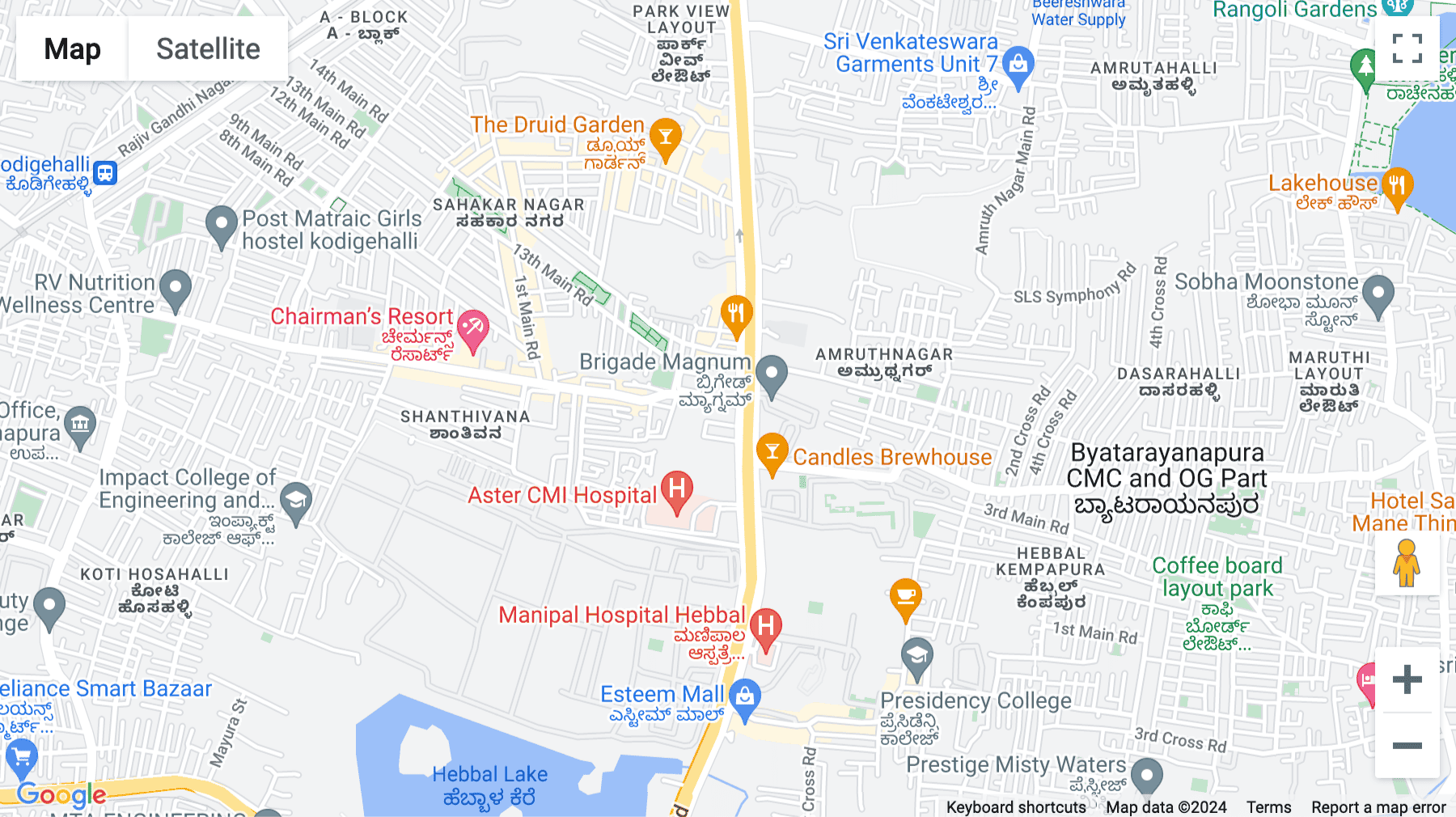 Click for interative map of Indiqube Opus, Sanjeevini Nagar, Kodigehalli Main Rd, Bangalore, Bangalore