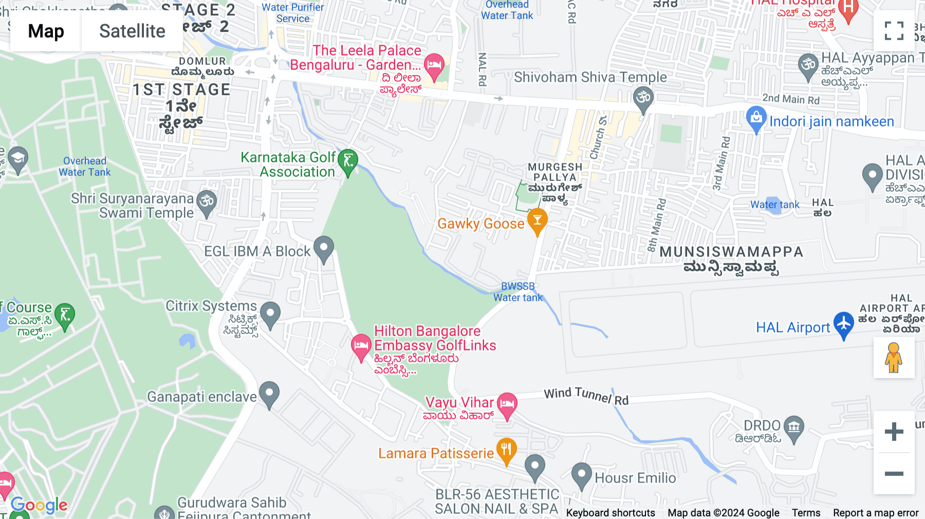 Click for interative map of Indiqube Golf View, Rustam Bagh Layout, S R Layout, Bangalore, Bangalore