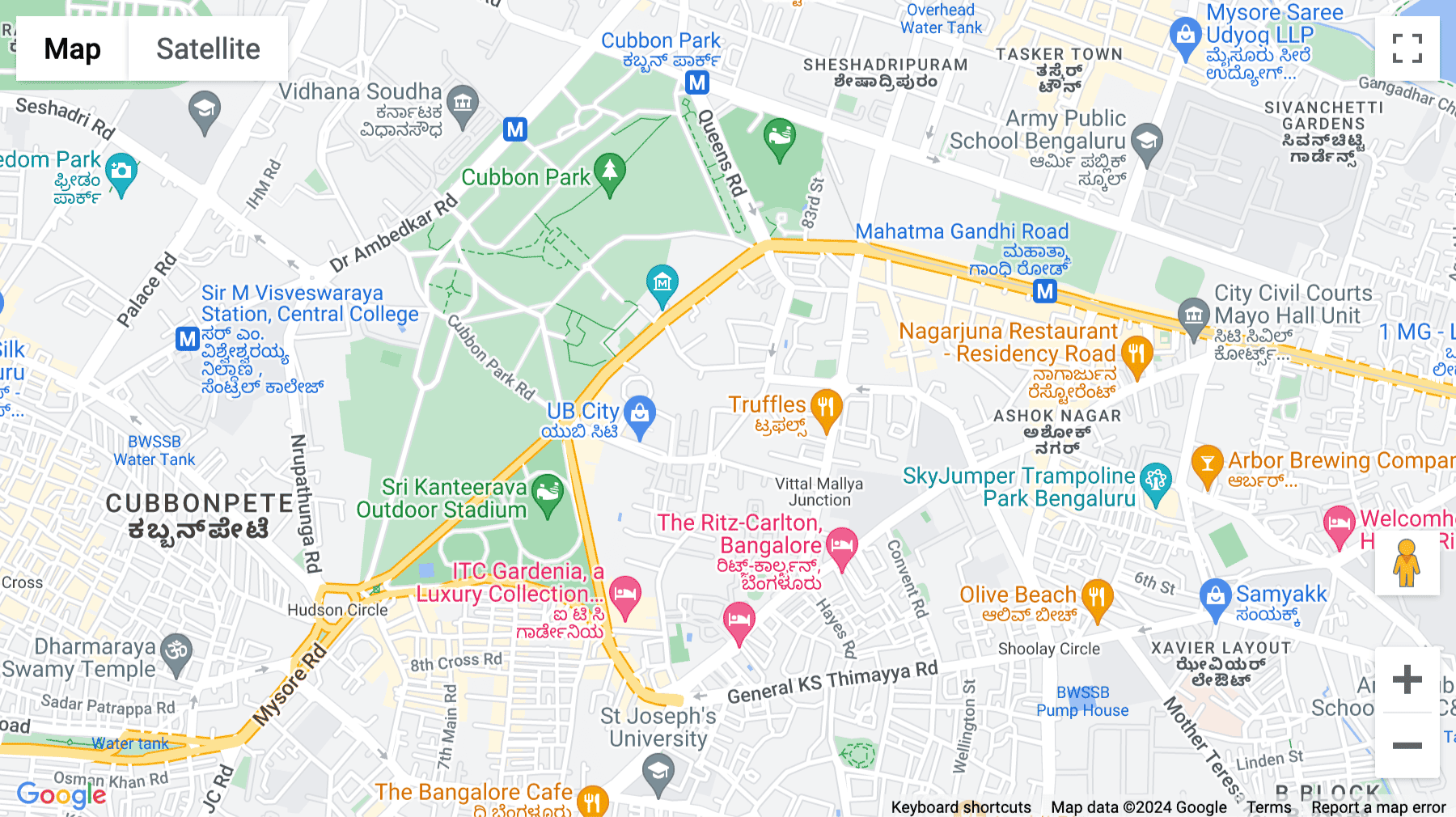 Click for interative map of Indiqube Grandeur, Shanthala Nagar, Walton Road, Bengaluru, Bangalore