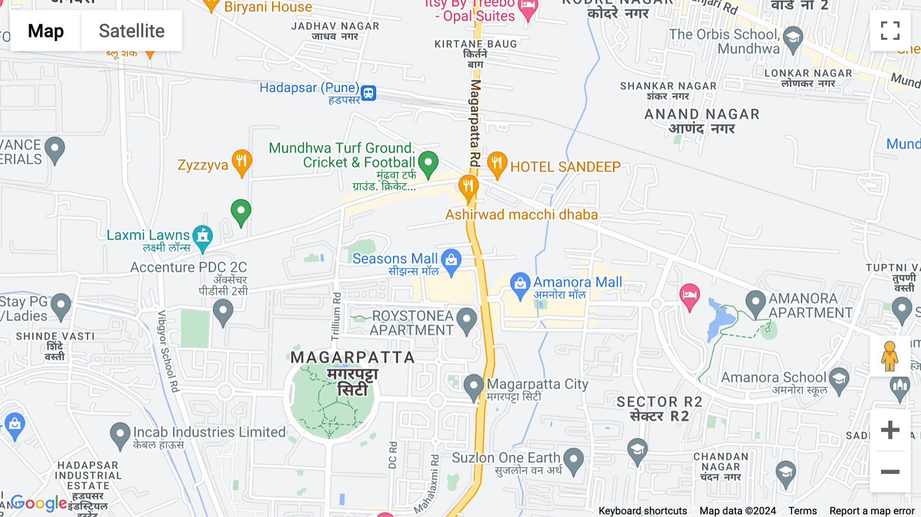 Click for interative map of Panchshil Futura, Magarpatta Raod, Kirtane Baug, Hadapsar, Magarpatta, Pune, Pune