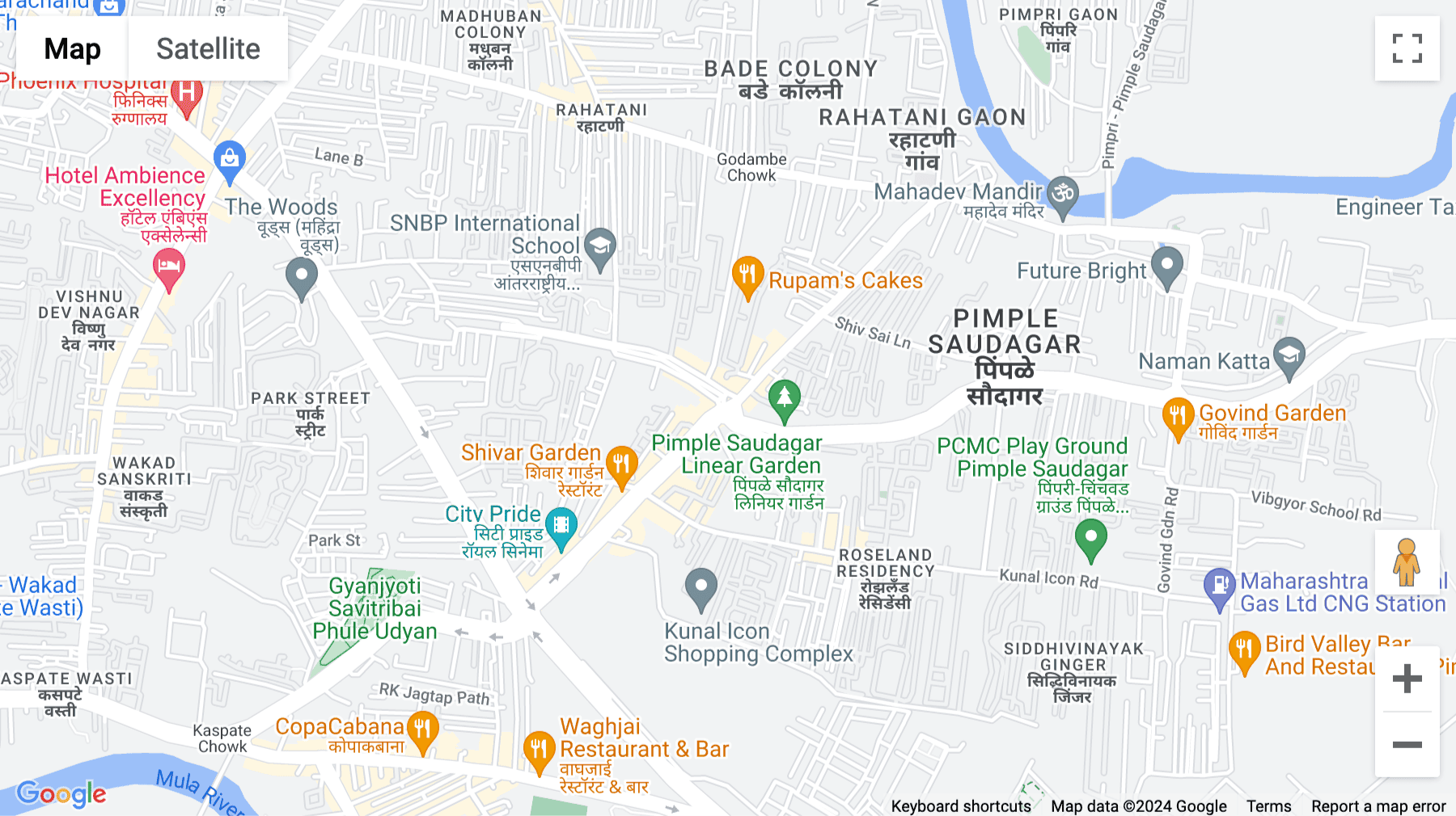 Click for interative map of L3 & L4 G.K. Mall, (above Pantaloons, near Kokane Chowk), Pimple Saudagar, Pune