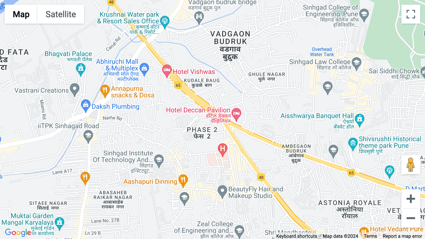 Click for interative map of Navale IT Park, Near Navale Bridge, Ambegaon, Pune, Pune