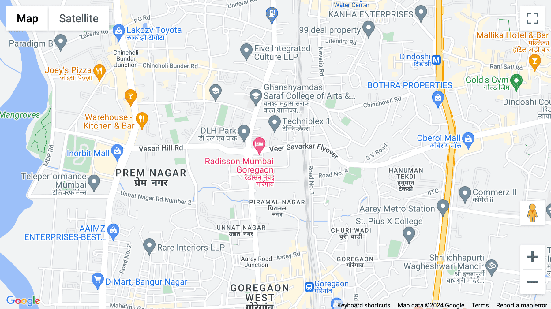 Click for interative map of AK Estate, Off Veer Savarkar Flyover, SV Rd, Goregaon West, Mumbai, Maharashtra, Mumbai