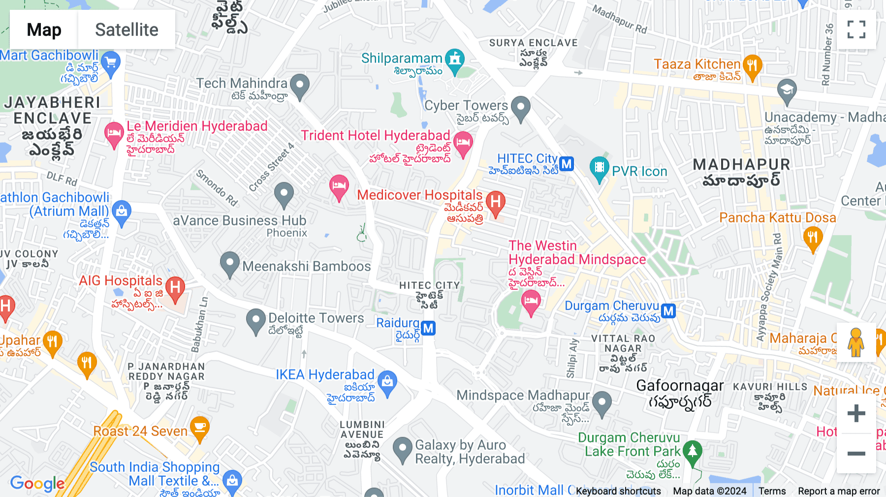 Click for interative map of Cyber Crown, Sec-II, Village, HUDA Techno Enclave, Madhapur, Hyderabad, Telangana, Hyderabad