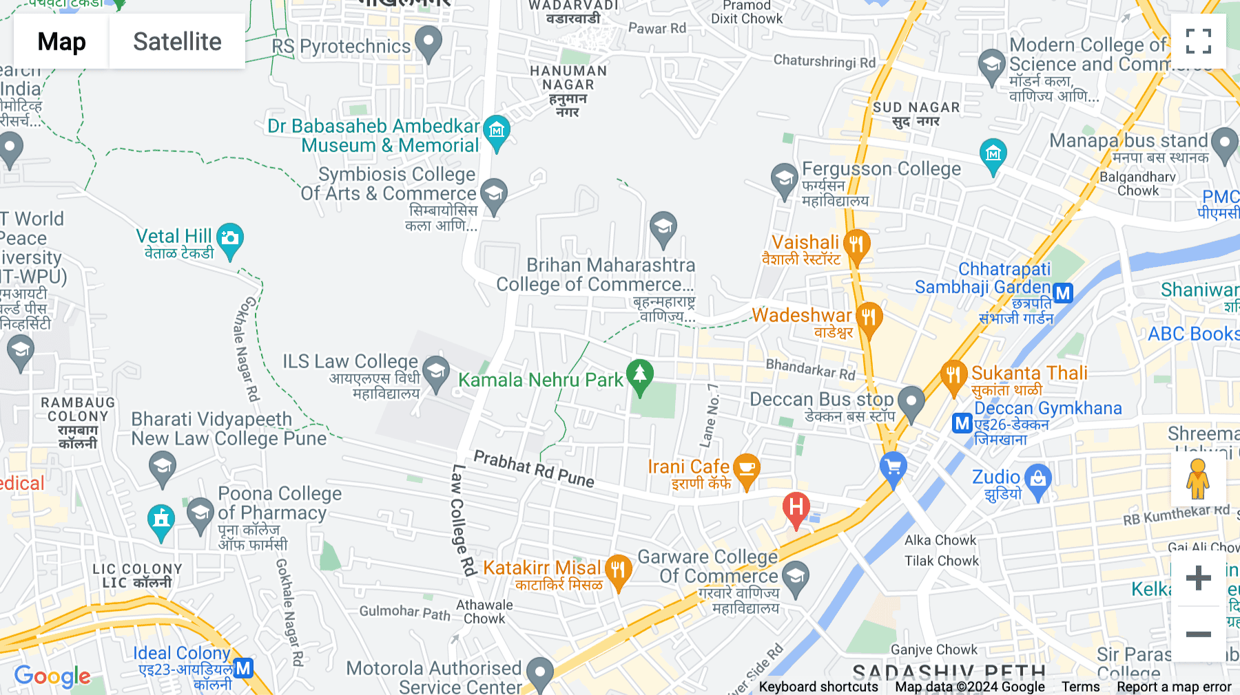 Click for interative map of 302, 601 and 701 Karan Selene, Bhandarkar Rd, above Yes Bank Corner, Pune, Maharashtra 411004, Pune