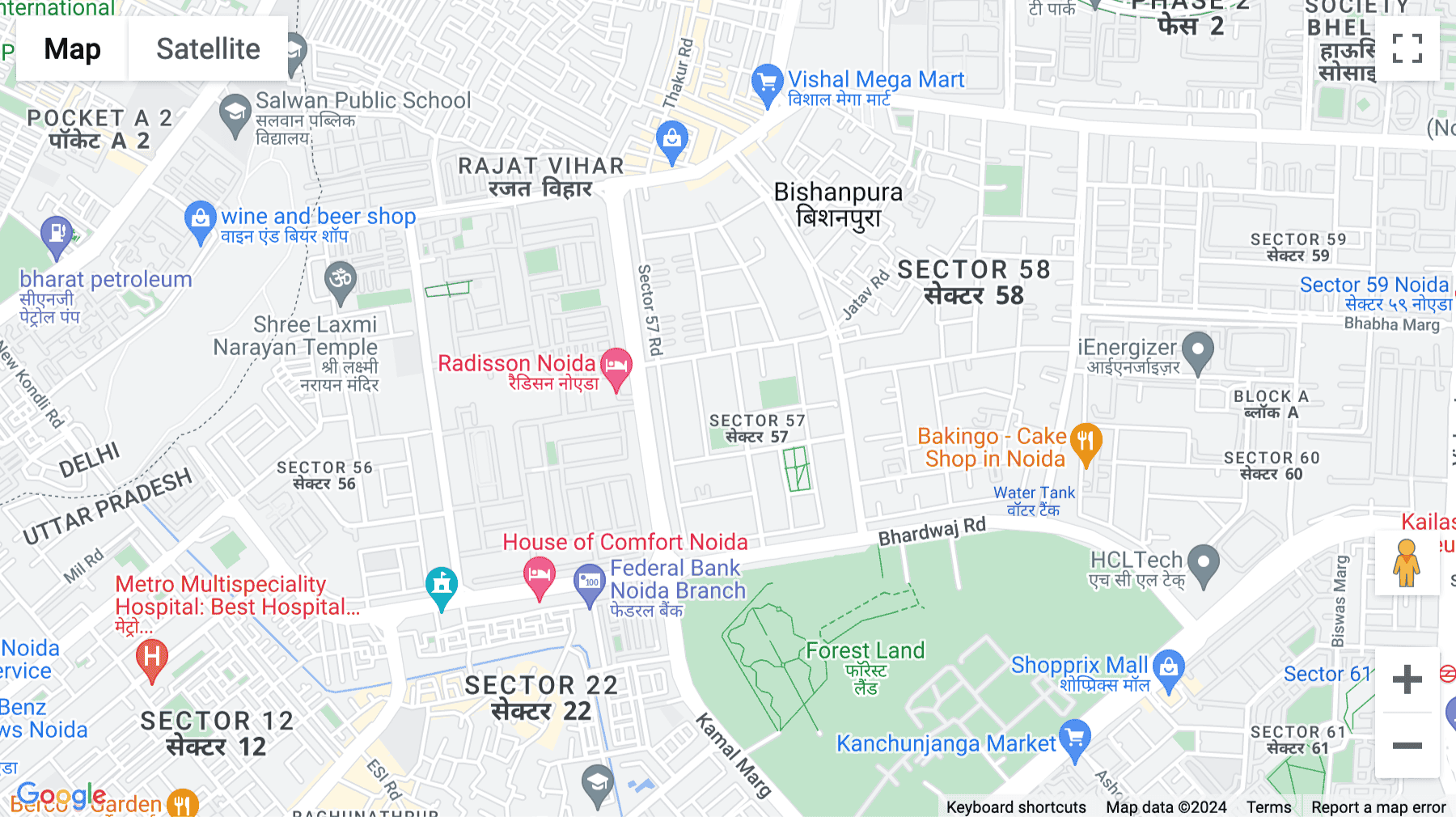 Click for interative map of B 44, Sector 57, Noida, Noida