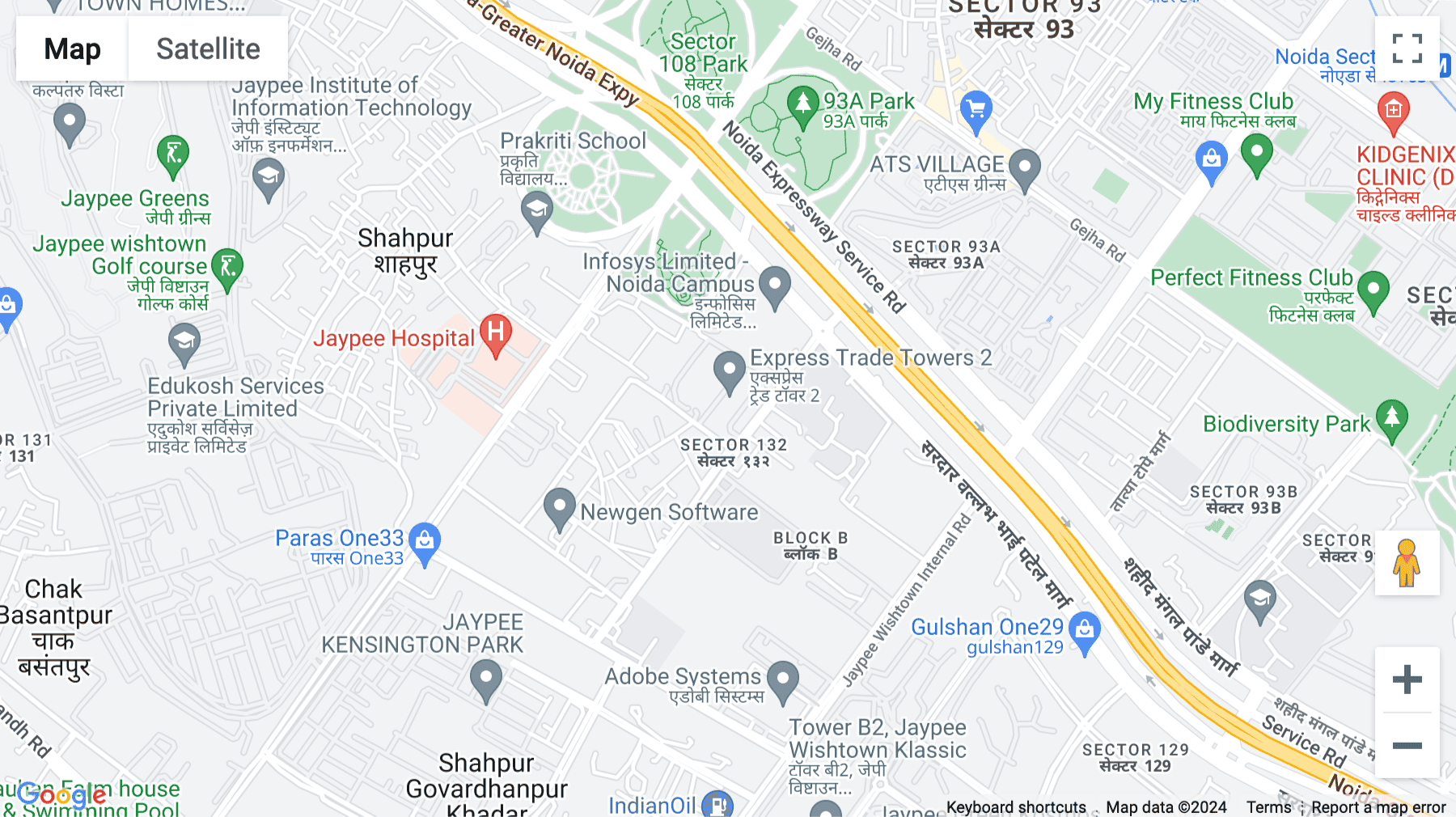 Click for interative map of 7th Floor Tower-1, Unit No-1701, Express trade Tower, 2 B-36, Noida, Sector, 132, Gautam Buddha Nagar, Noida