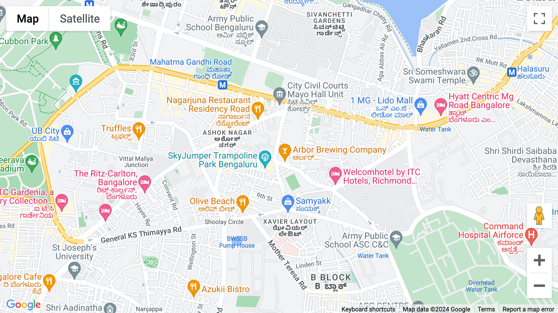 Click for interative map of 16/2, 2nd Floor, Sobha Alexander Plaza, Commissariat Rd, Ashok Nagar, Bangalore