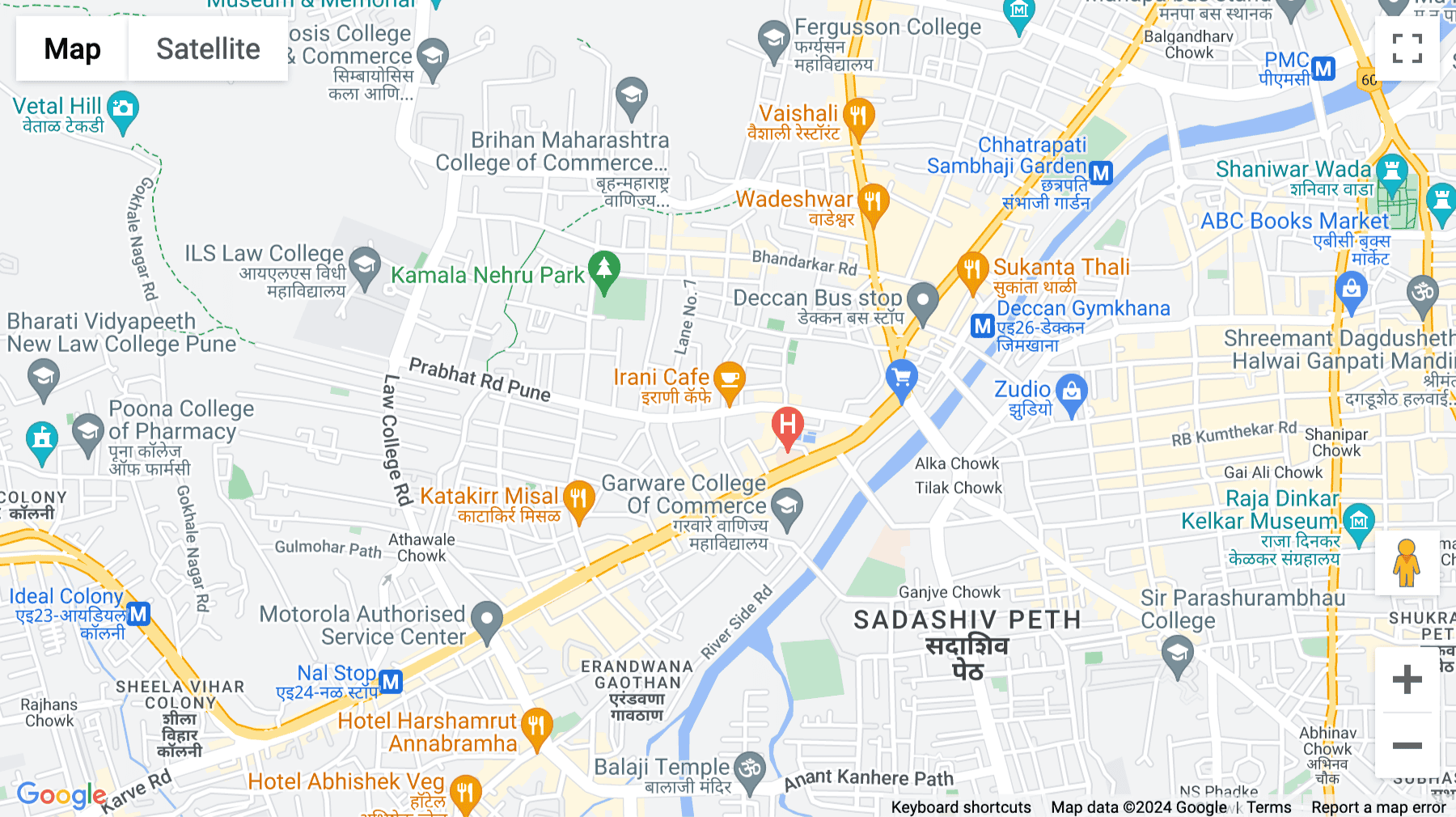 Click for interative map of Regalia, 9 Prabhat Road, Erandawane, Pune