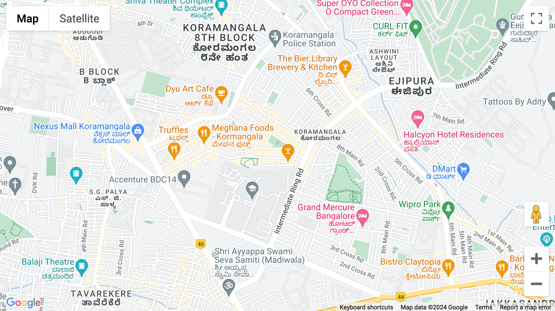 Click for interative map of 136, 1st Cross, 5th Block, Koramangala, Bangalore