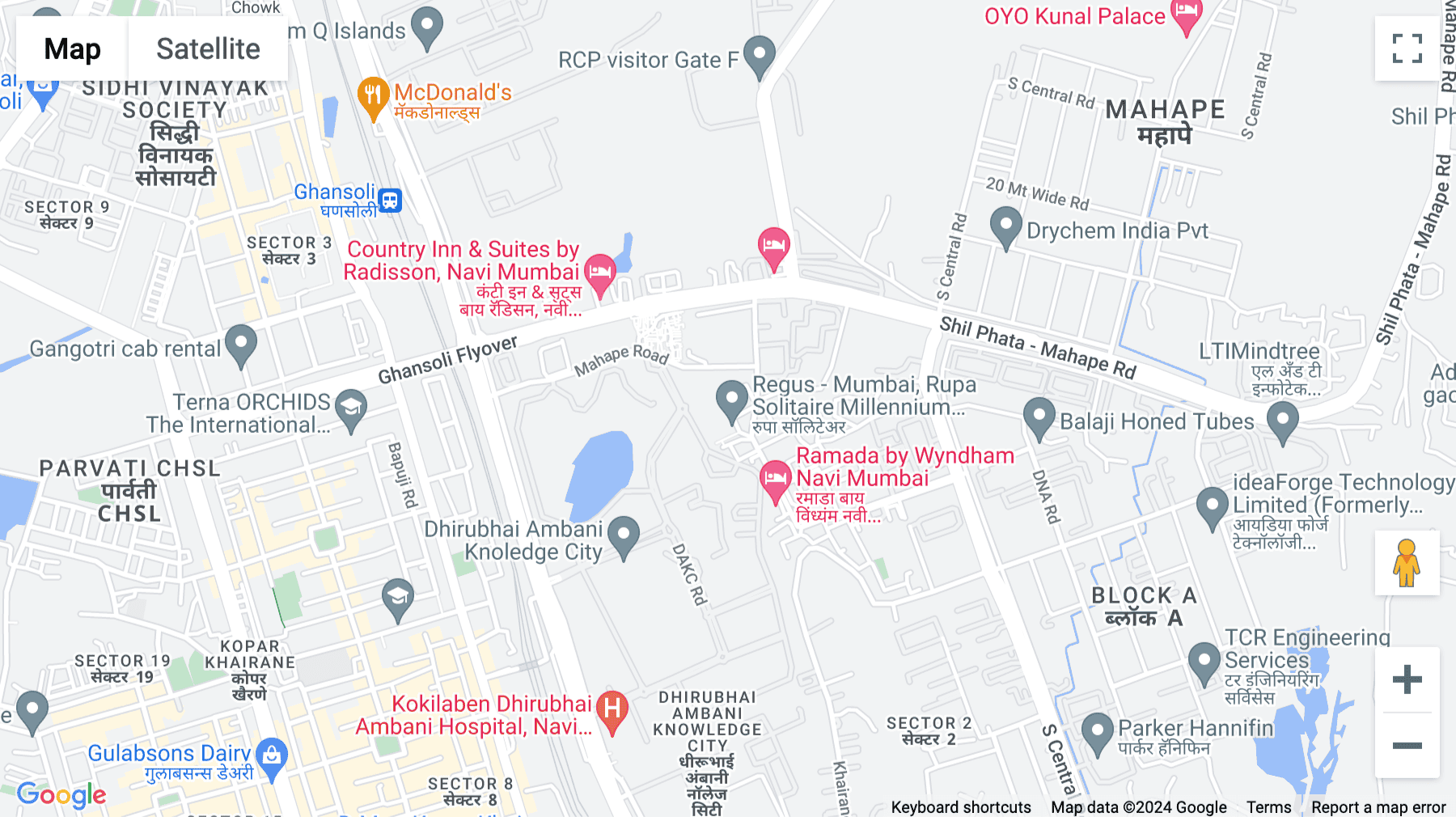 Click for interative map of 801, Rupa Solitaire Millennium Business Park, Plot No A-1, Mahape, Navi Mumbai, India, Navi Mumbai