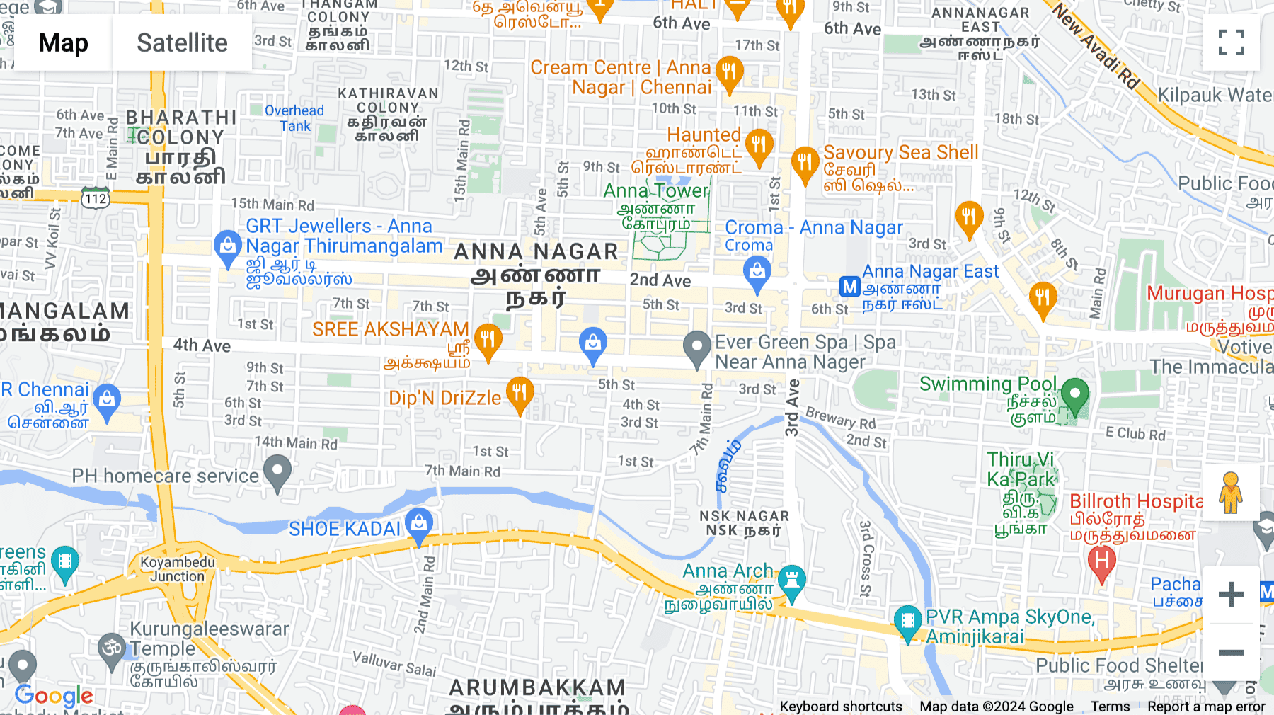 Click for interative map of Khalf Co Works AB 103 & 105, 2nd Floor, 4th Avenue, Anna Nagar, Chennai