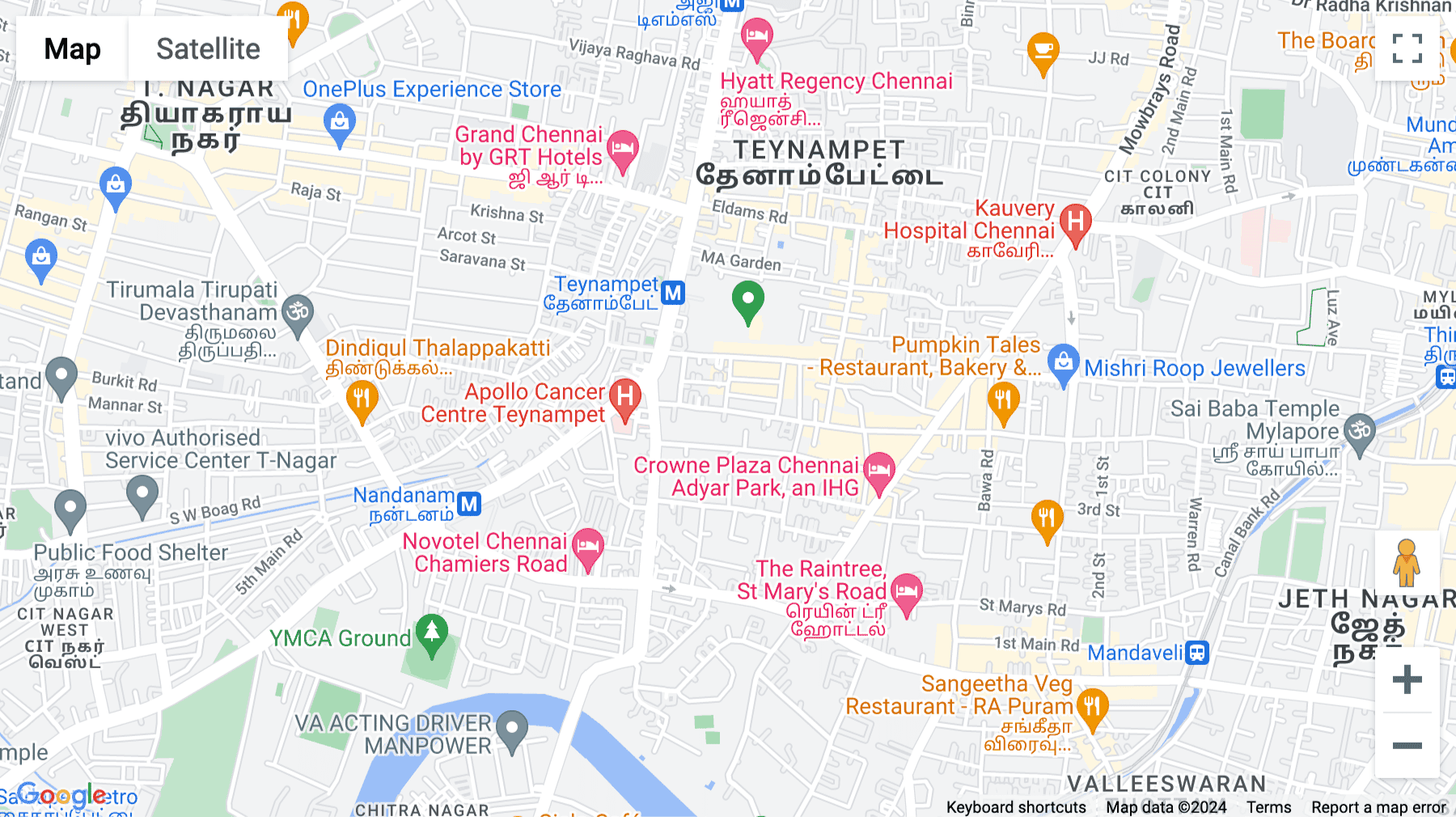 Click for interative map of Old No 6, New No 15, Cenotaph 1st Street, Teynampet, Chennai