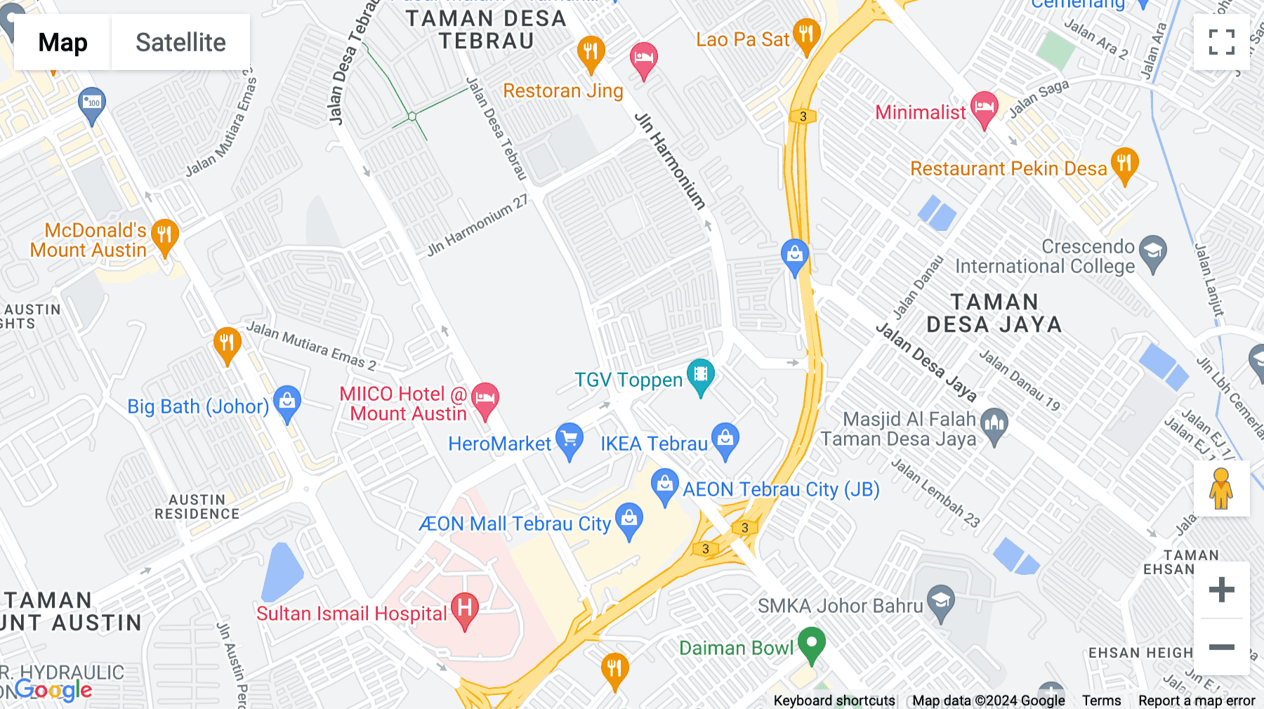 Click for interative map of 37A, Jalan Harmonium 23/13, Taman Desa Tebrau, Johor Bahru, Johor Bahru