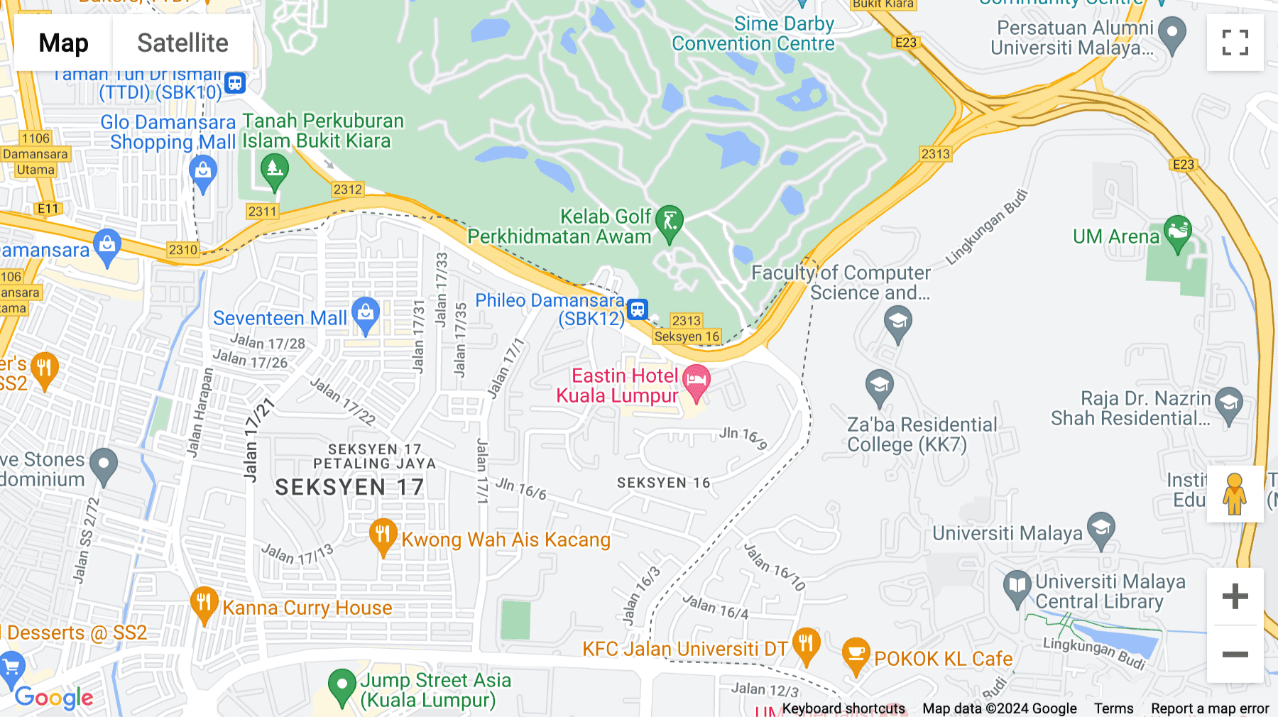 Click for interative map of Unit 503, Level 5, Block A, Pusat Dagangan Phileo Damansara 1, Jalan 16/11, Seksyen 16, 46350 Petaling Jaya, Selangor., Petaling Jaya