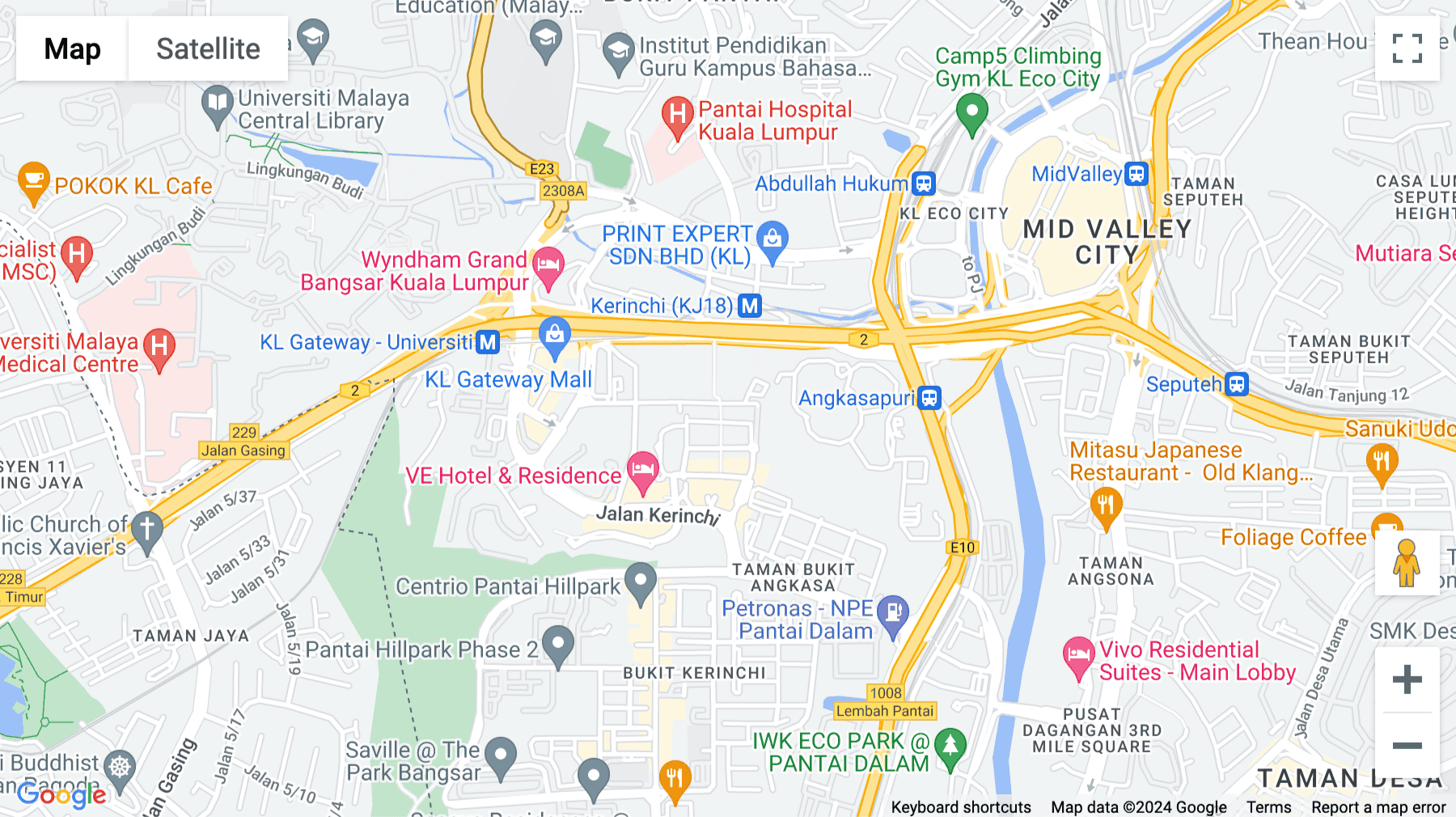 Click for interative map of Level 1 & 2, Tower 3, Avenue 7, Horizon 2 Bangsar South City No. 8, Jalan Kerinchi, Kuala Lumpur