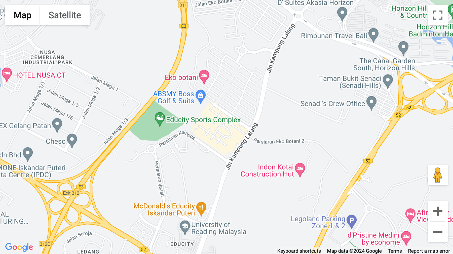 Click for interative map of G-05, Residensi Eko Jalan Eko Botani 3/5, Taman Eko Botani, 79100 Nusajaya, Johor, Johor Bahru