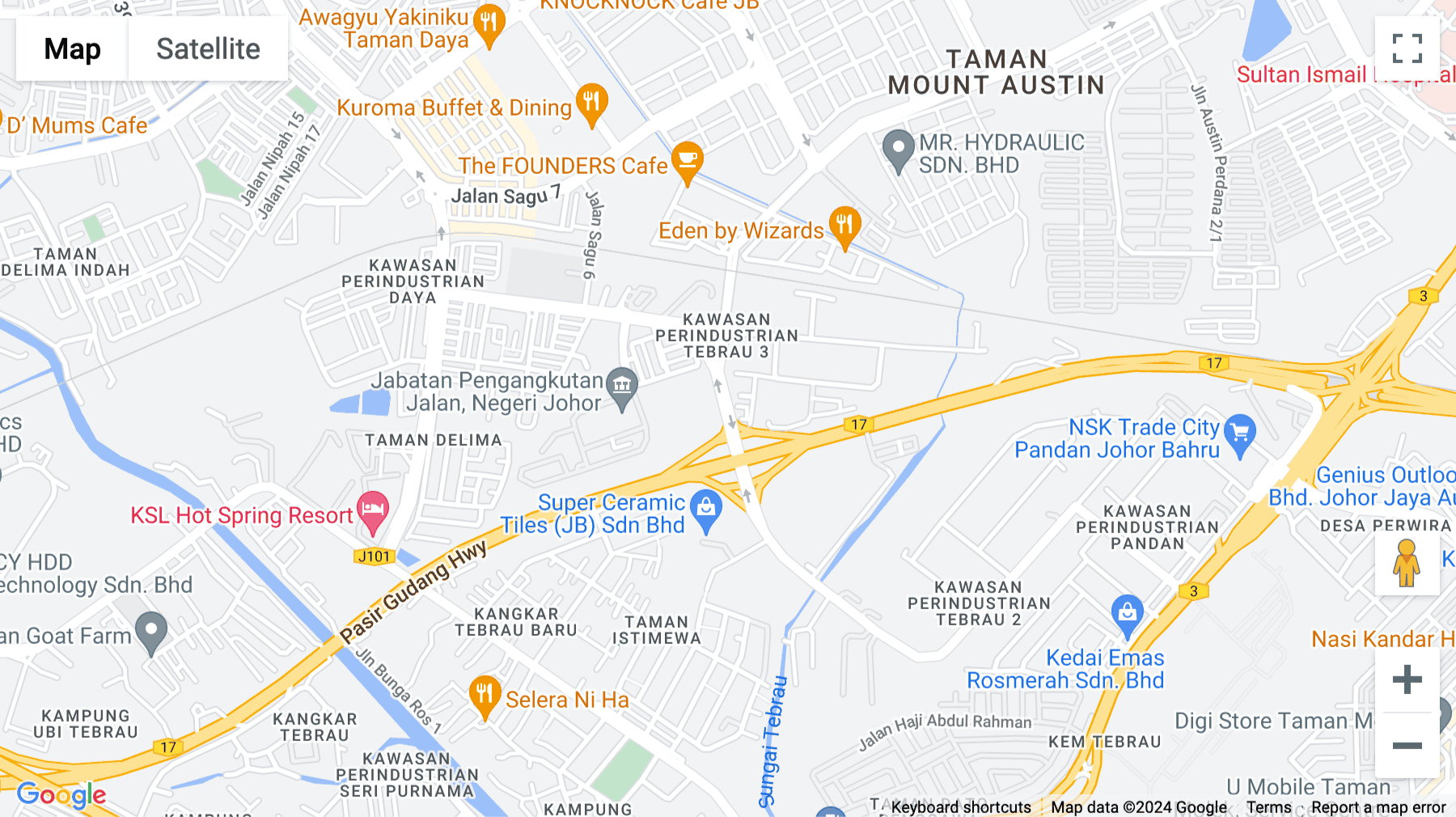 Click for interative map of No.6, Jalan Kencana Emas 2/3, Kawasan Perindustrian Tebrau, Johor Bahru, Johor Bahru