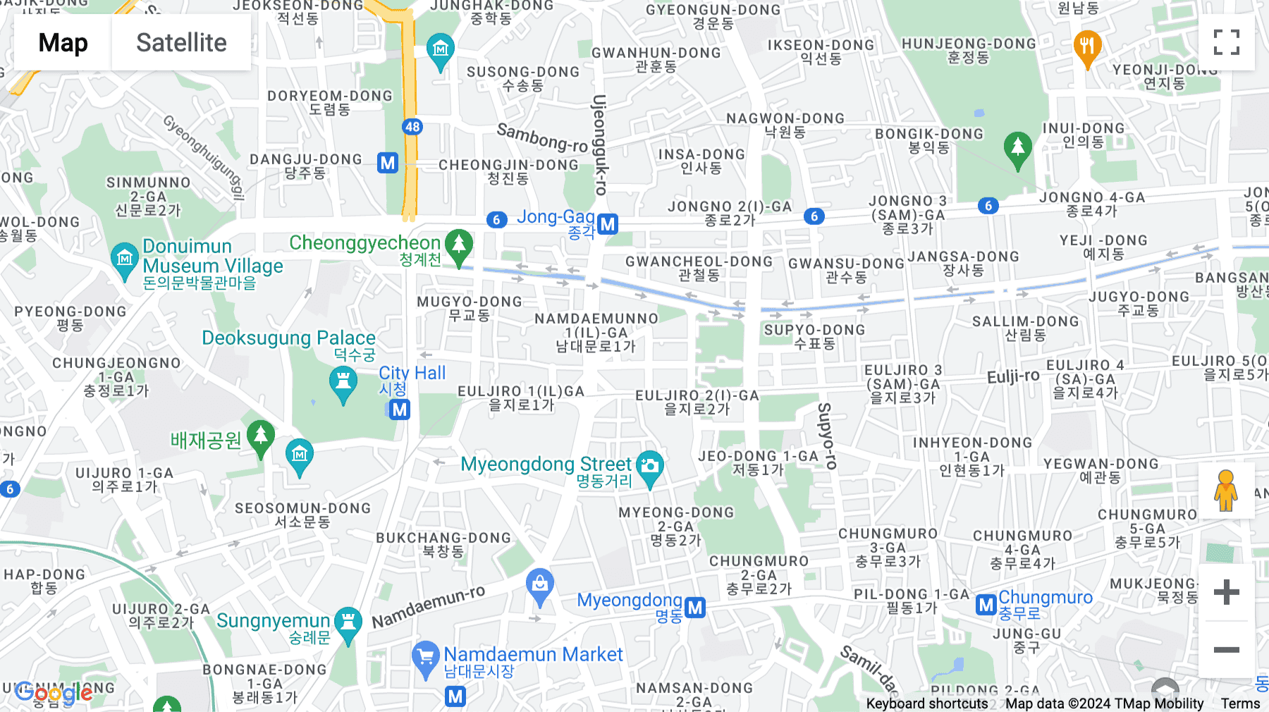 Click for interative map of Ferrum Tower, 23F & 24F, 19 Eulji-ro 5-gil, Jung-gu, Seoul