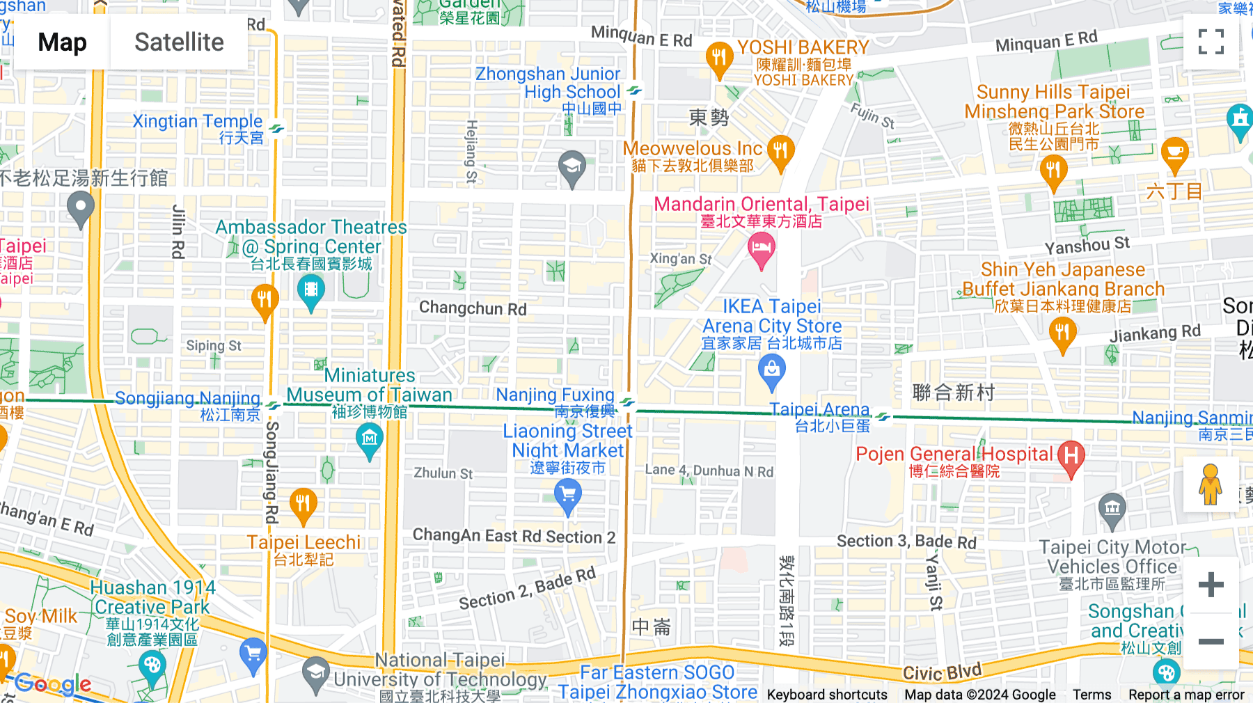 Click for interative map of 4F, No.164, Fuxing N. Rd, Zhongshan Dist, Taipei City, Taipei