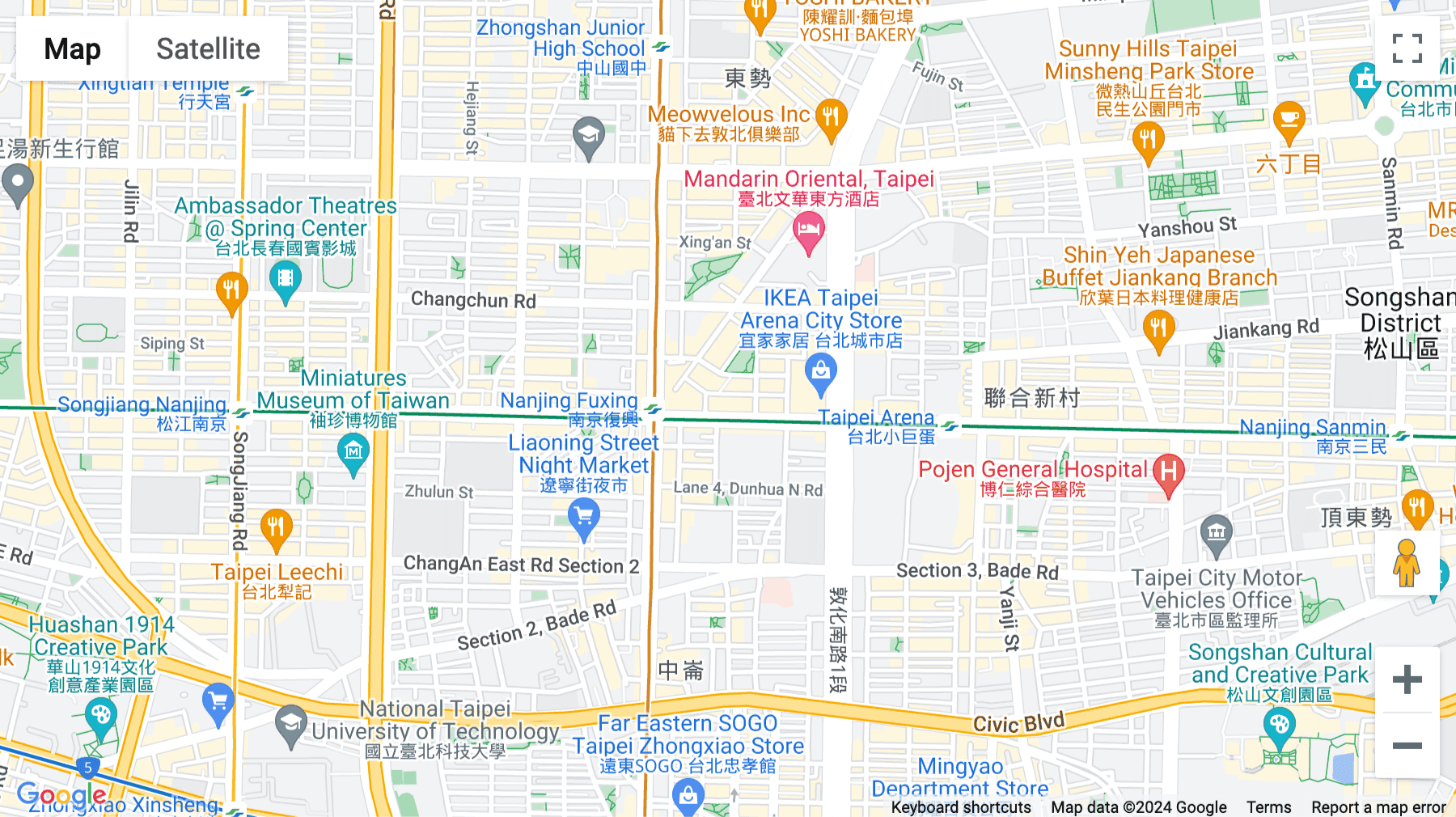 Click for interative map of 10F, No.287, Sec.3, Nanjing E. Rd, Songshan Dist, Taipei City, Taipei