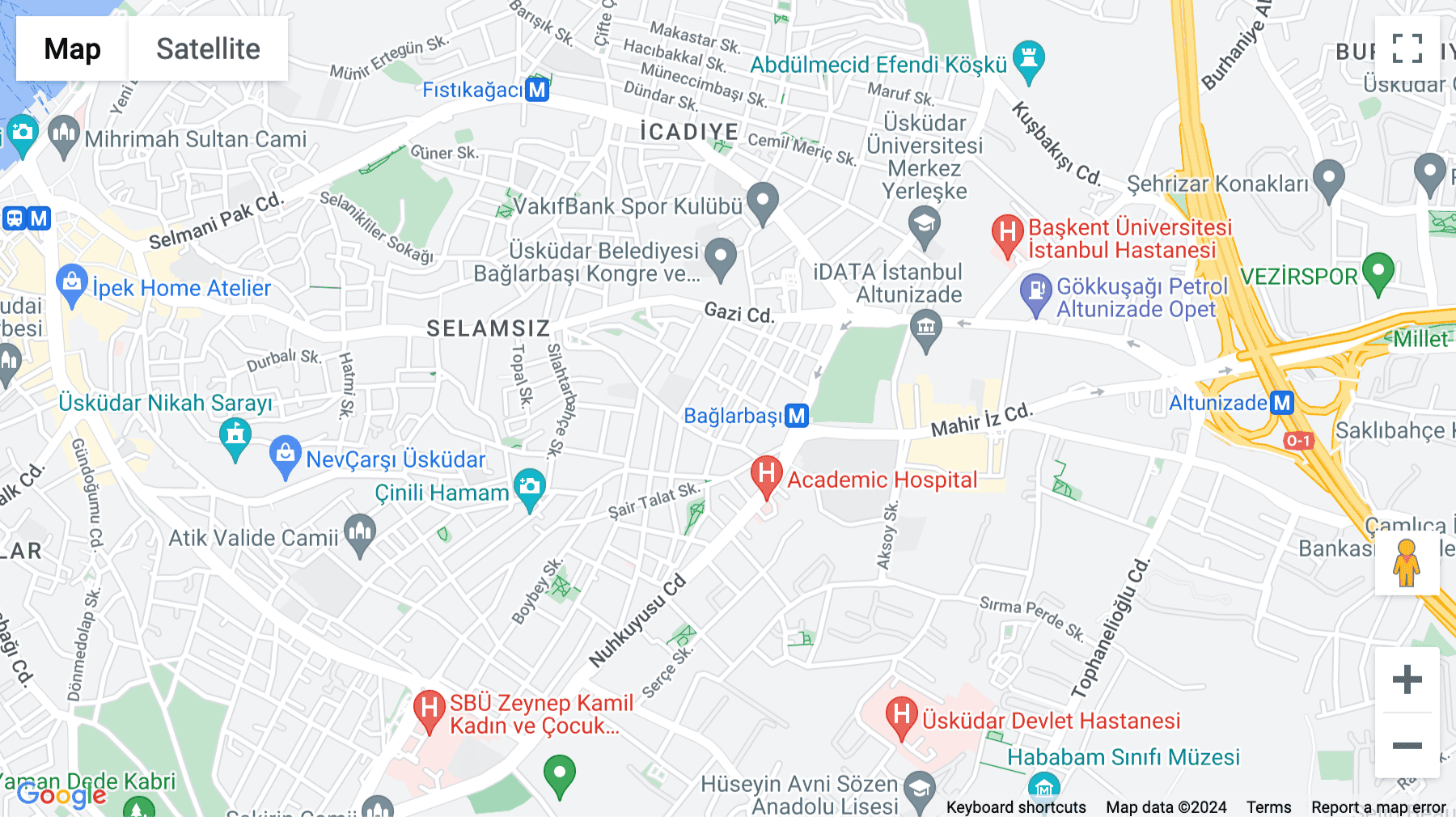 Click for interative map of Murat Reis Mahallesi, Selamet Sk. No: 9, 34664 Üsküdar/İstanbul, Kamara Altunizade Building, Istanbul