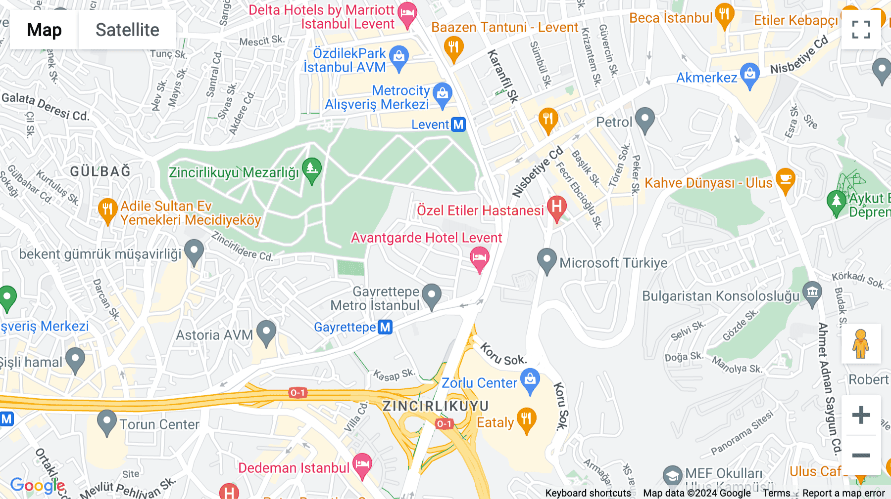 Click for interative map of Yuzbasi Kaya Aldogan Street, No: 4 Sisli, Istanbul