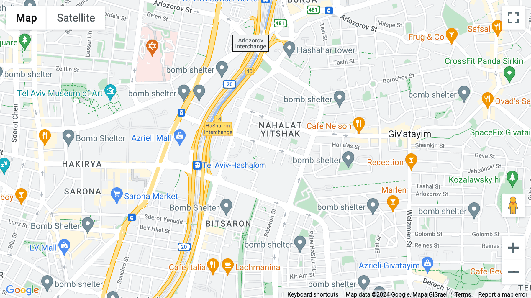 Click for interative map of 18 Nahalat Itzhak St, Tel Aviv-Yafo, Israel, Tel Aviv