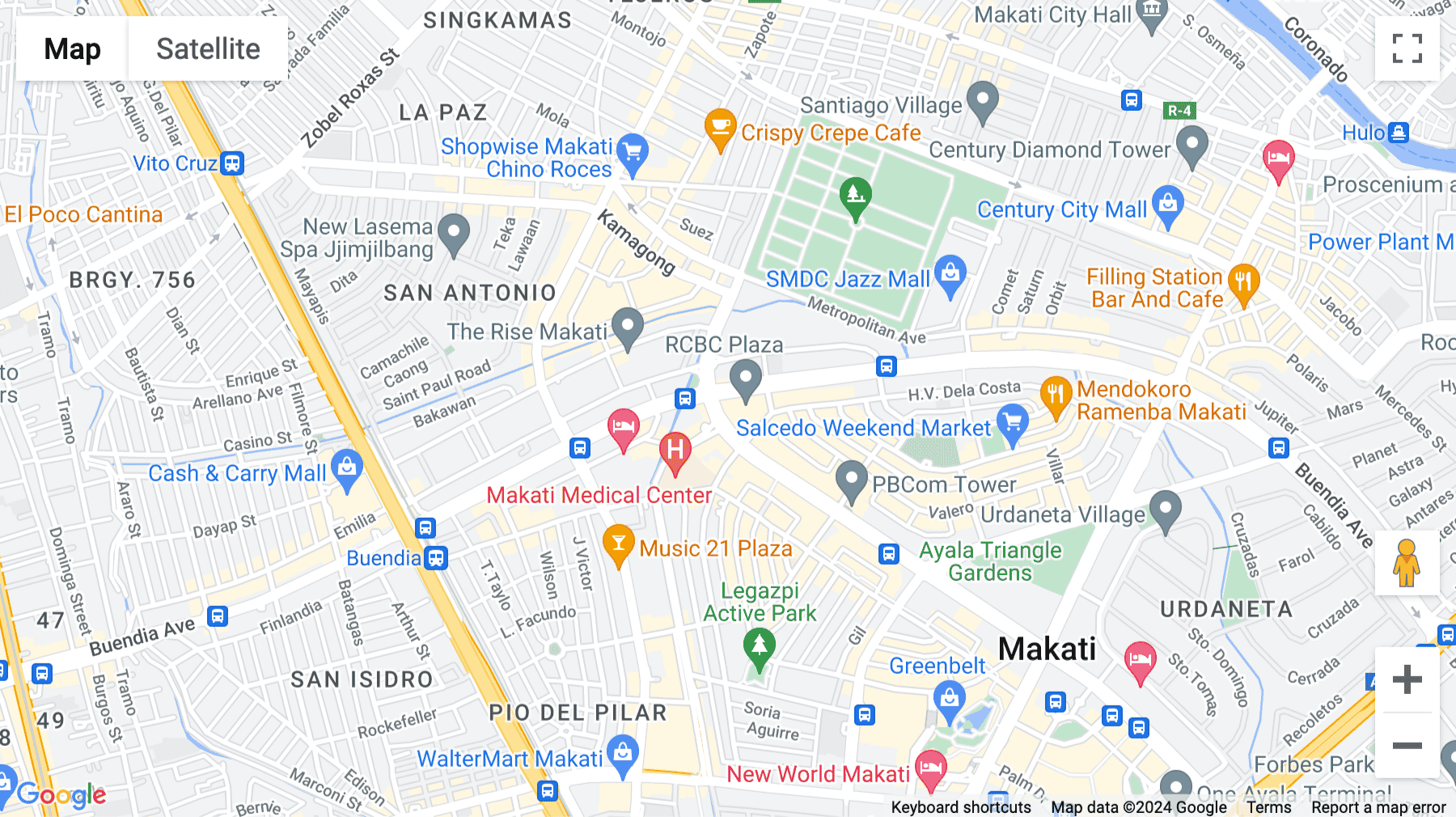 Click for interative map of 30F Yuchengco Tower, RCBC Plaza, RCBC Plaza H.V. Dela Costa, Makati, Metro Manila, Philippines, Makati, Makati