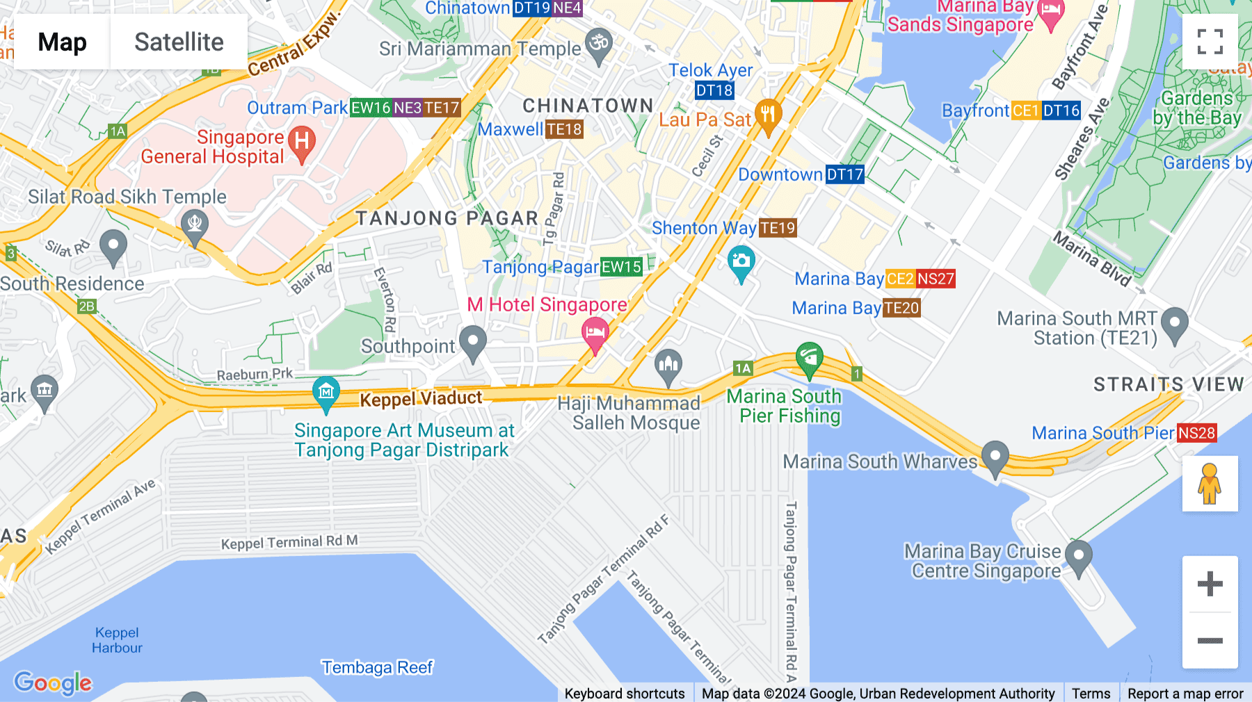 Click for interative map of 70 Shenton Way, Eon Shenton 21st floor, Singapore