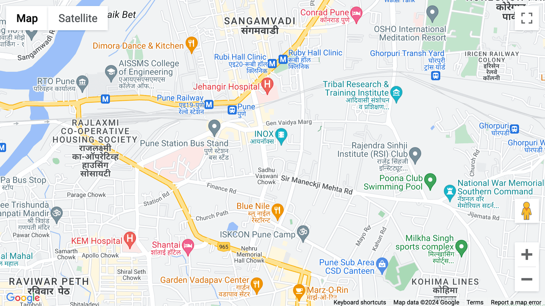 Click for interative map of Amar Synergy, Level 4, Unit 401 Sadhu Vaswani Chowk, Pune 411001, Pune