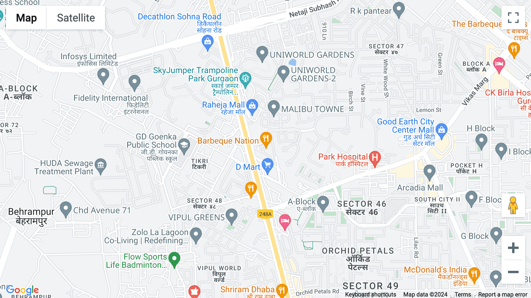 Click for interative map of Spaze Platinum Tower, 7th Floor, Sohna Road, Sector 47, Gurugram, Gurugram