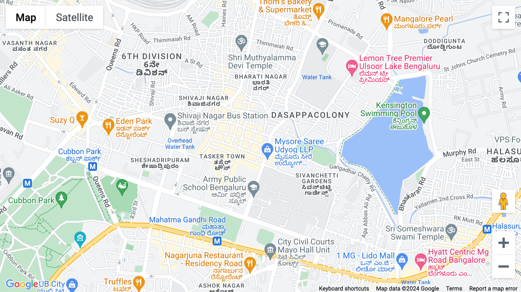 Click for interative map of Commercial Complex at SY No. 82, Ibrahim Sahib St, Bengaluru, Bangalore