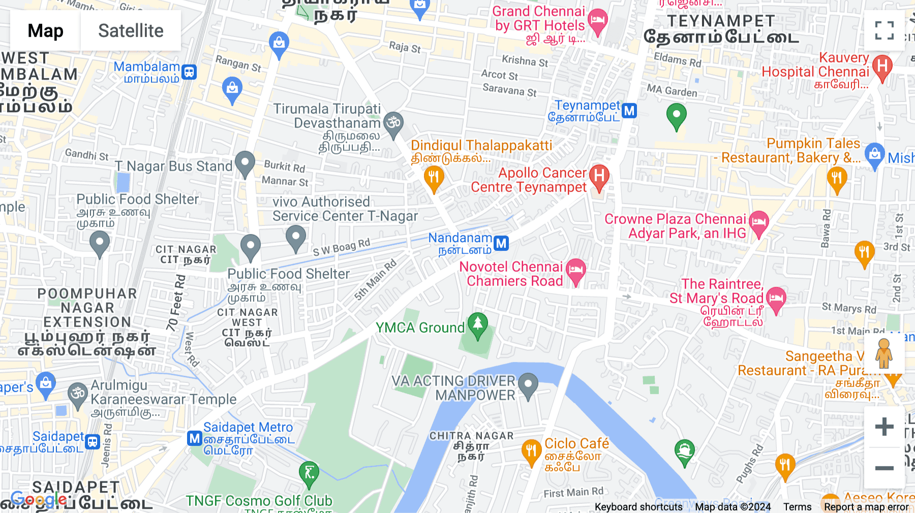 Click for interative map of Flat No.4, Swathi Complex, 3rd Floor, Venkatnarayana Road, Chennai