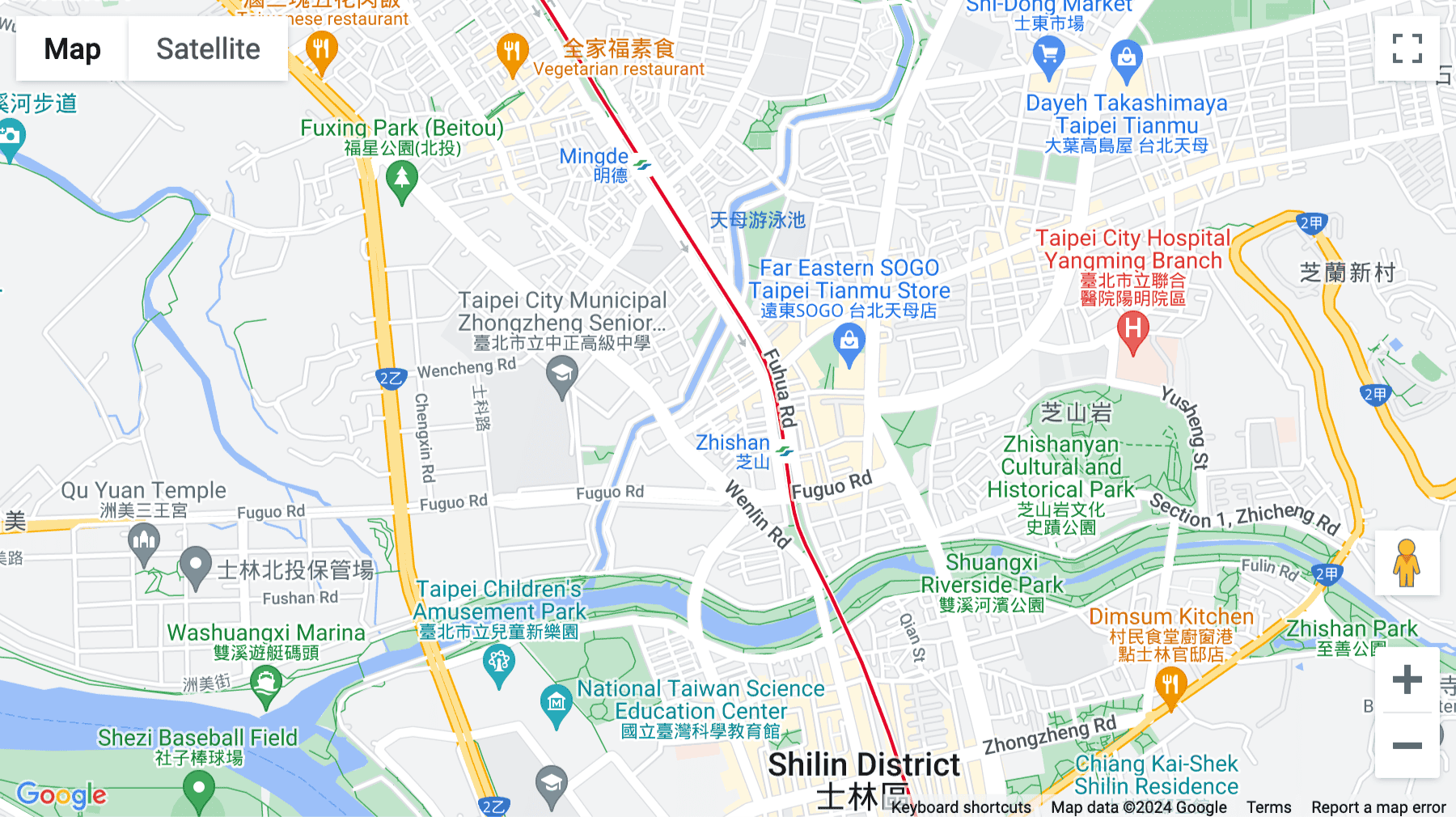 Click for interative map of 2F, No.40, Dexing W. Rd, Shilin Dist., Taipei