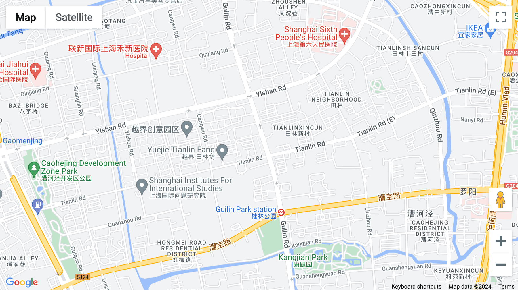 Click for interative map of 1-3F, Building 20, No. 130 Tianlin Road, Xuhui District, Shanghai, Shanghai