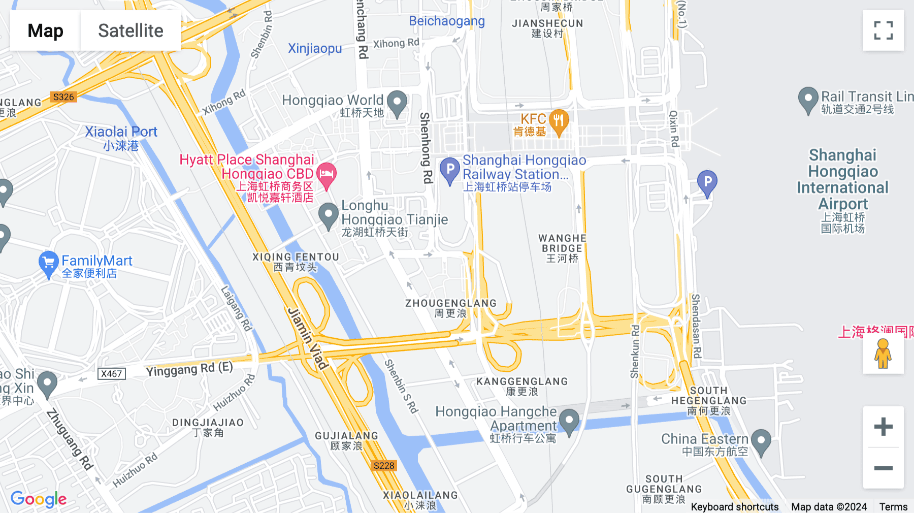 Click for interative map of 4-5F, G Building, Hongqiao Green Valley Plaza, No. 69 Yonghong Road, Minhang District, Shanghai