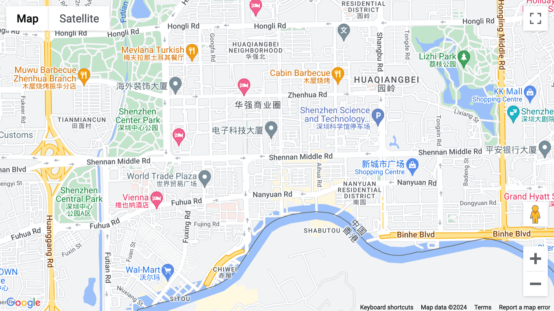 Click for interative map of Building B, Number 2018 Shennan Middle Road, 10th Floor, Xinghua Building, Futian District, Shenzhen