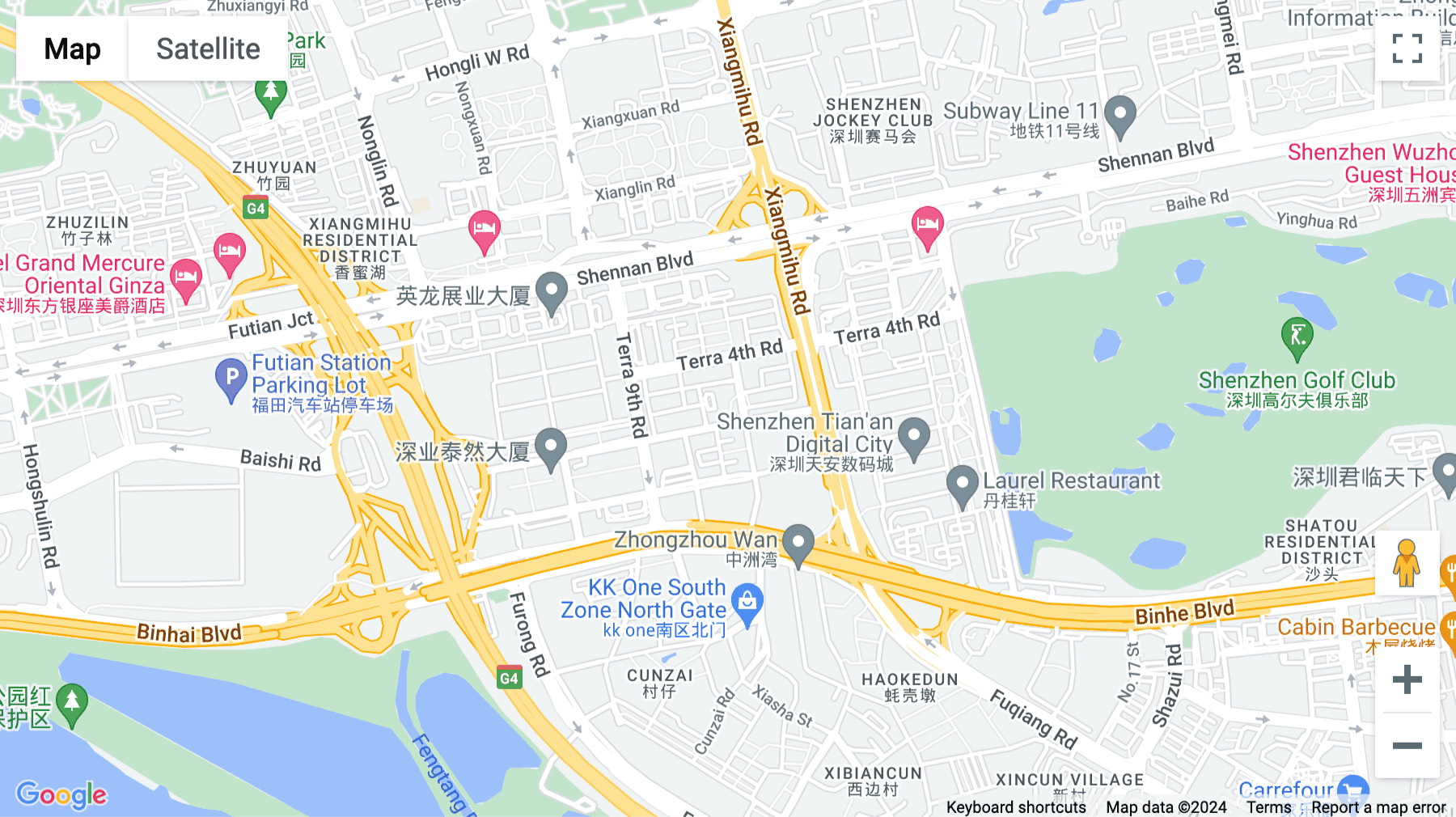 Click for interative map of Tairan 6th Road, Chegongmiao, 18th Floor, 1801-37, North Cangsong Building, Shenzhen