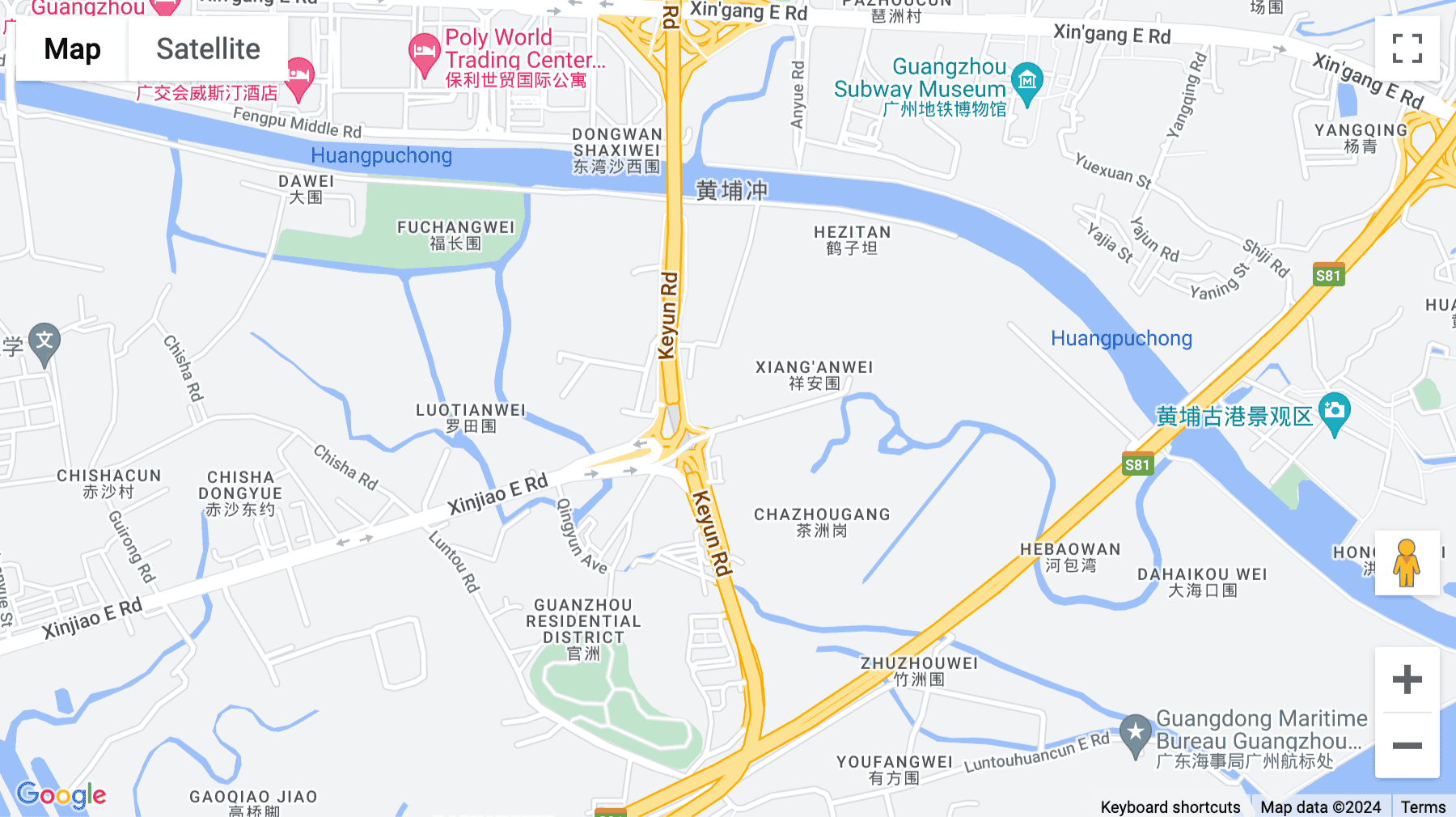 Click for interative map of Block 16, A area, HUAXIN&ATLAS SCI-TECH Island, NO 248 Qiaotou Street, Haizhu District, Guangzhou, Guangzhou